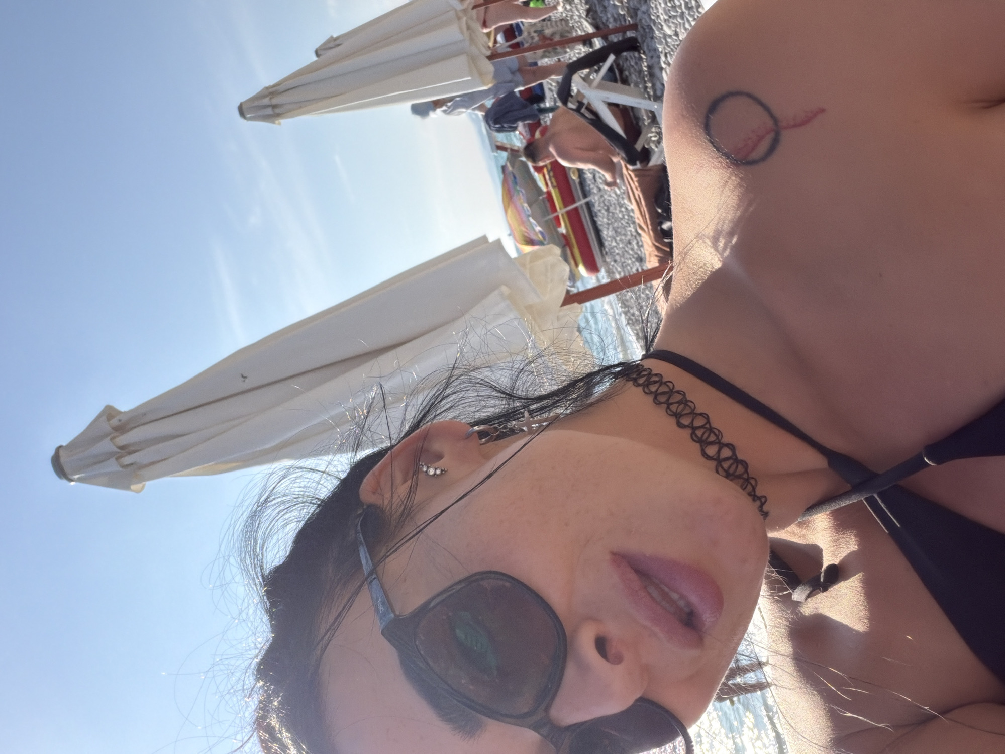 Beach day documented in Shepsi, Russia resort town