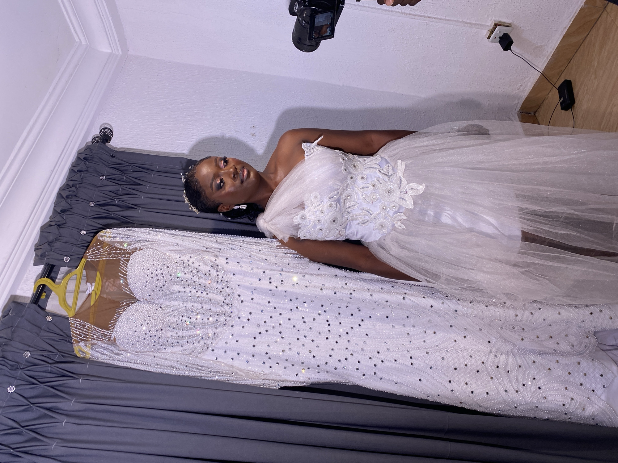 Behind-the-scenes wedding shoot in Bukuru, Nigeria
