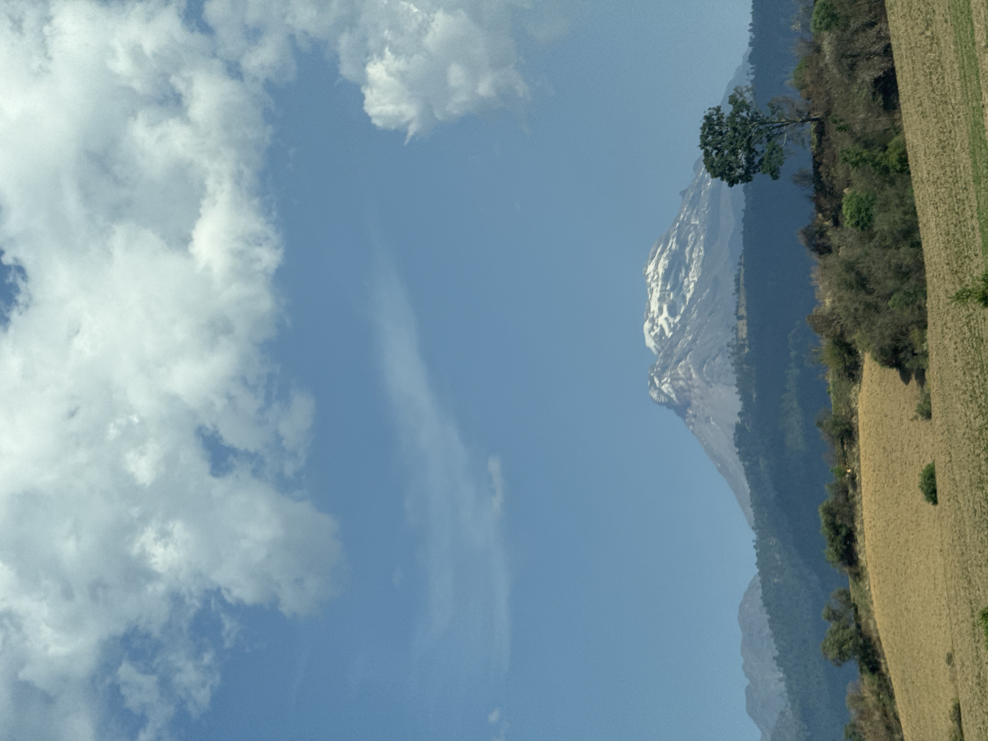 Mountain and highway views captured near Mexican communities