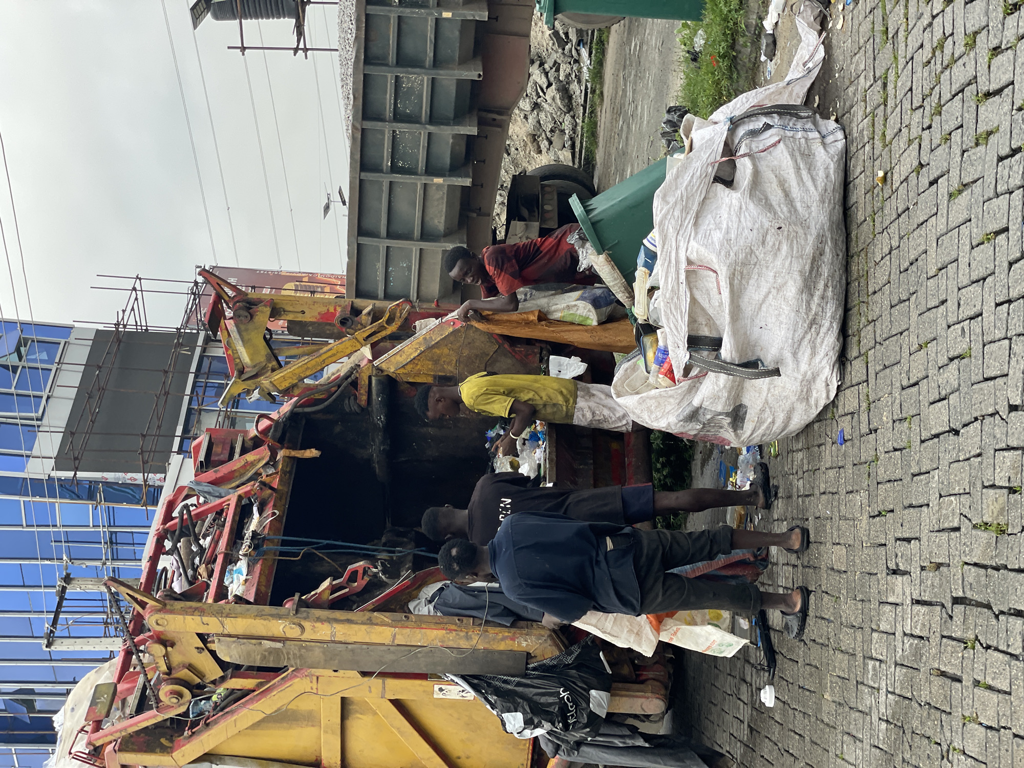 Morning street life documented in Ilado, Nigeria