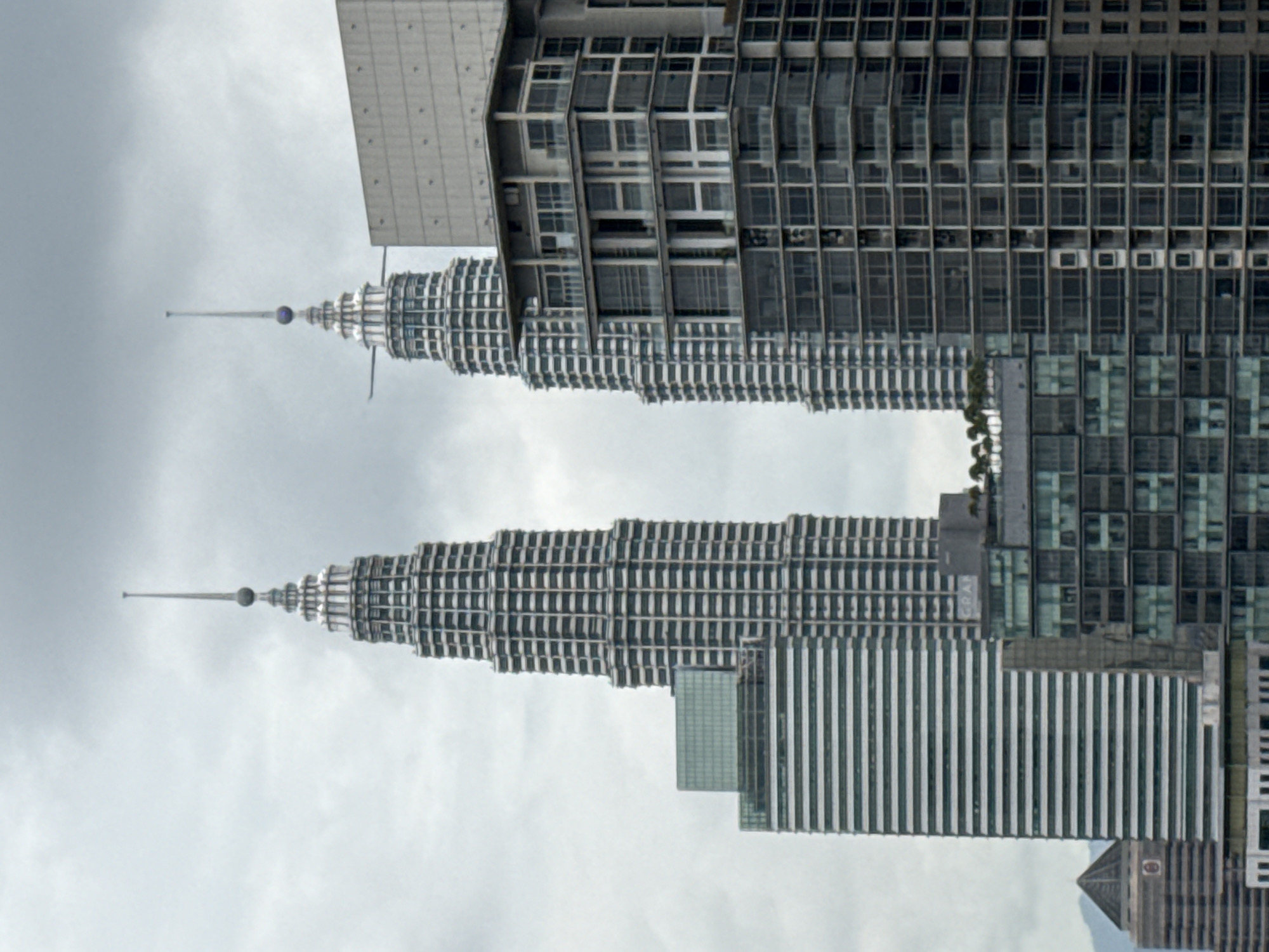 Kuala Lumpur skyline photographed during cloudy early morning hours