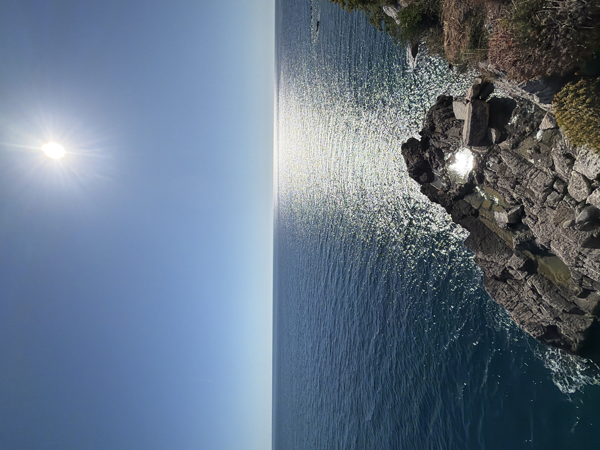 Visitor enjoys sunny coastal views at Mirište, Montenegro