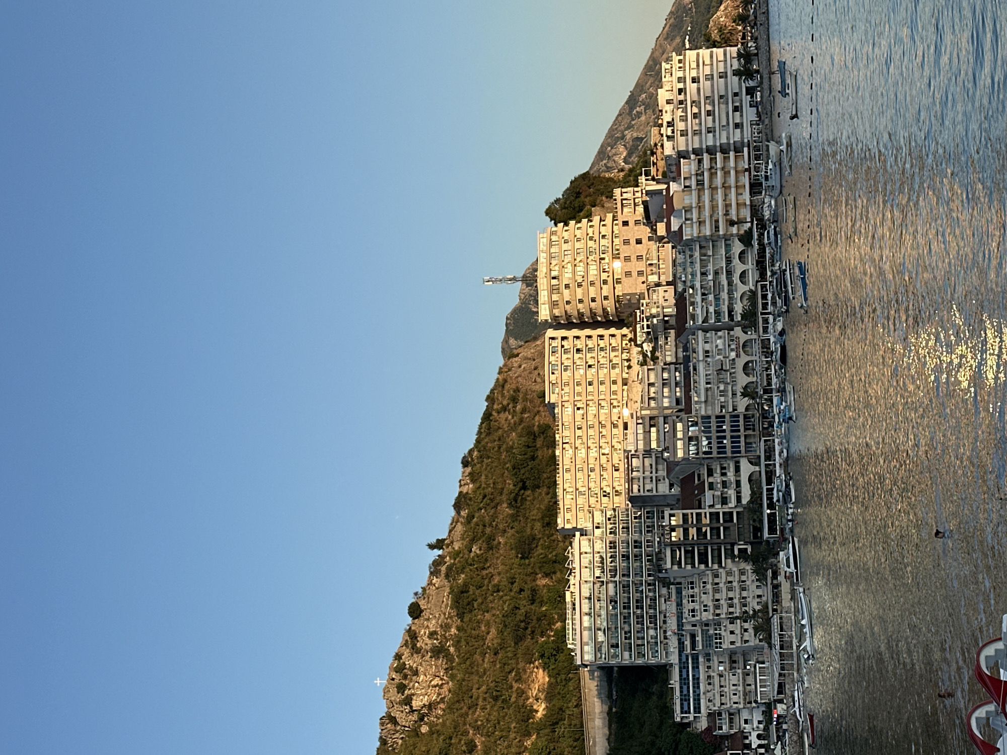Golden hour on the Montenegrin coast, cafés and calm water