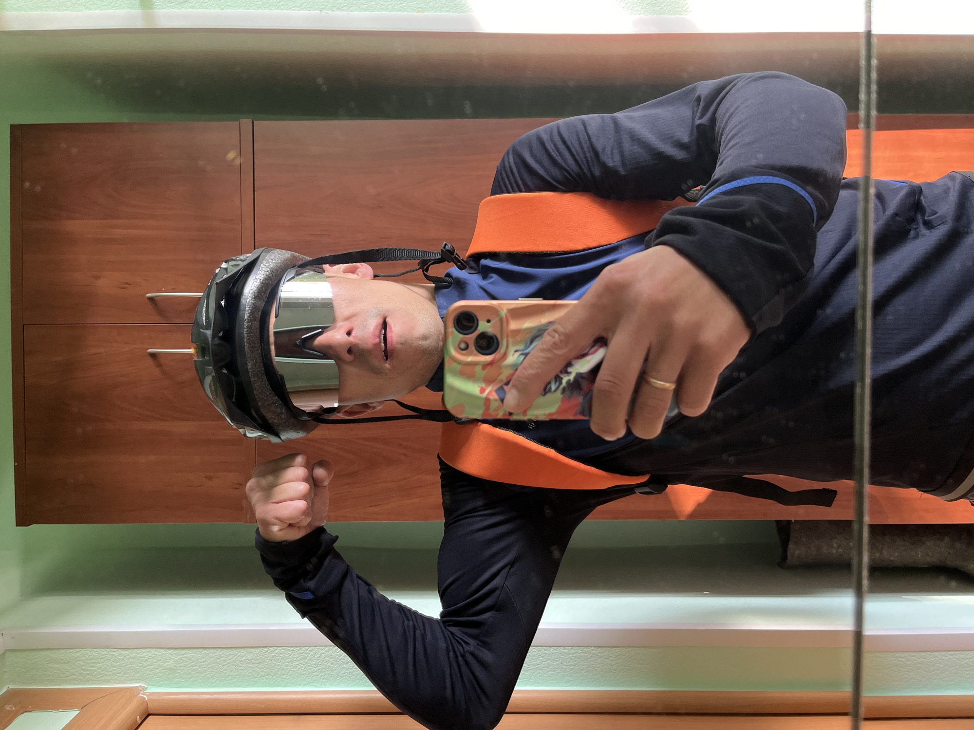 Cyclist documents journey through Chaikovsky, Russia with selfies