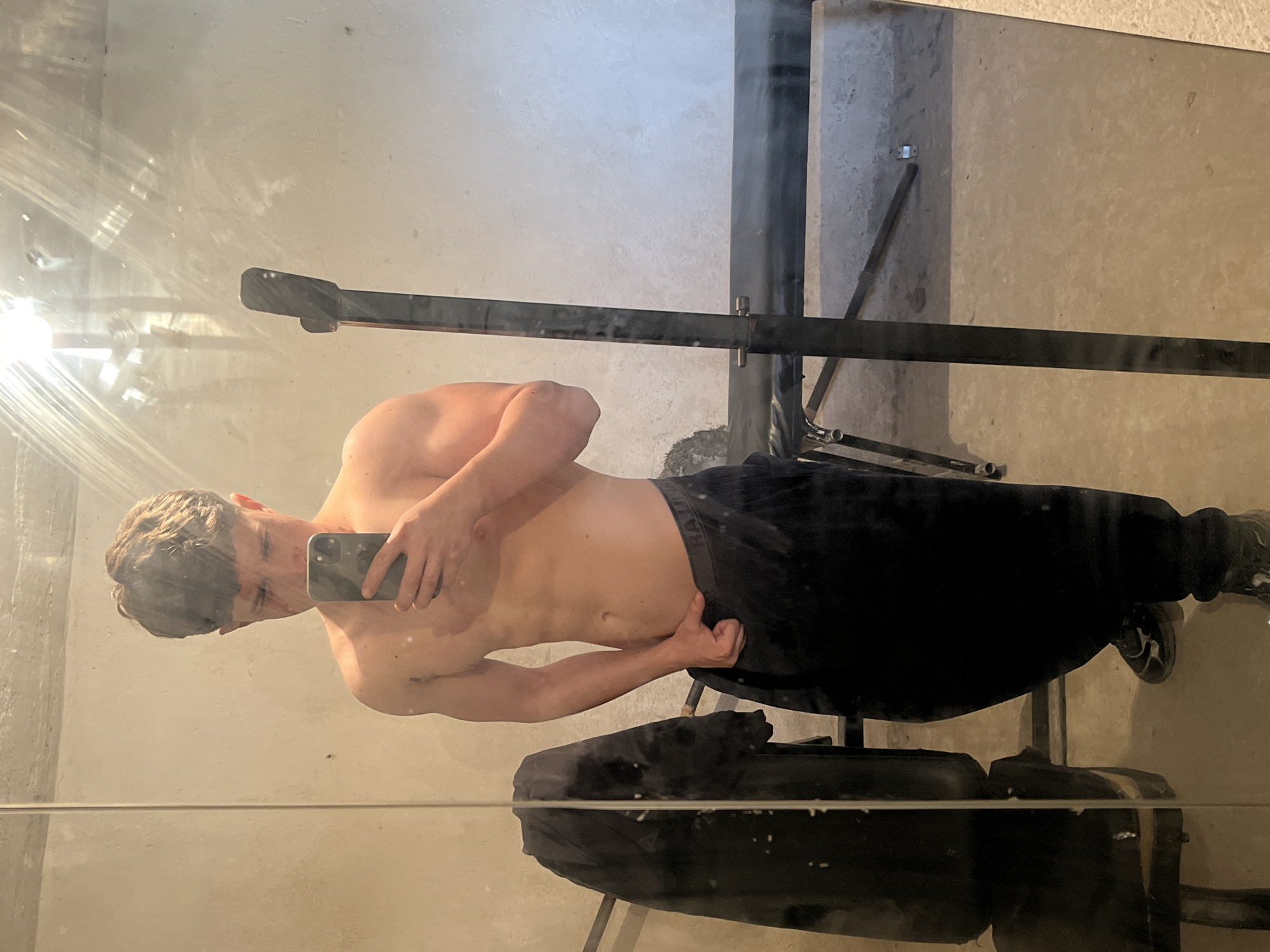 Gym selfie session captured in Zlatograd fitness facility