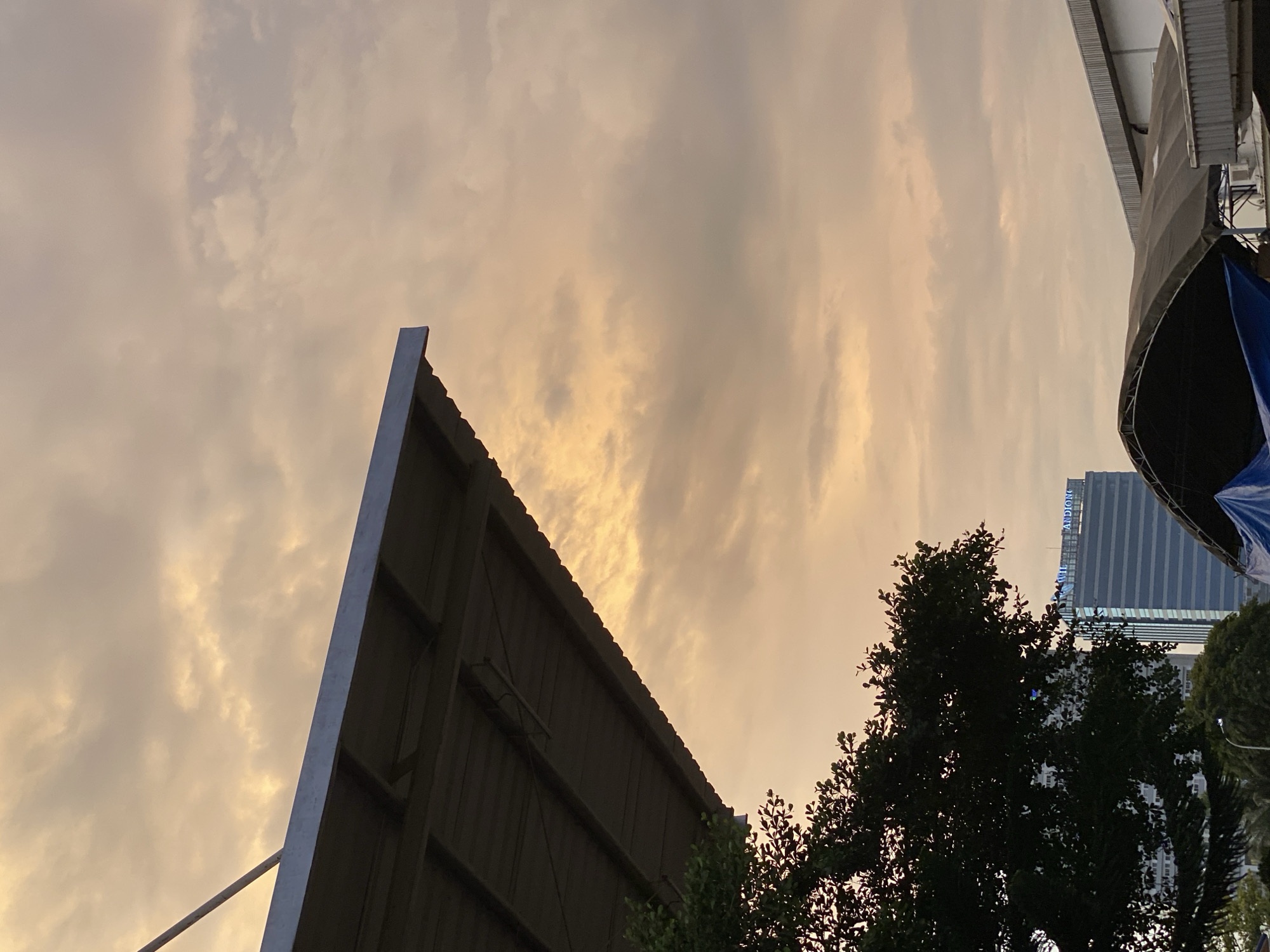 Industrial facility in Gambut Barat at golden hour, multiple angles