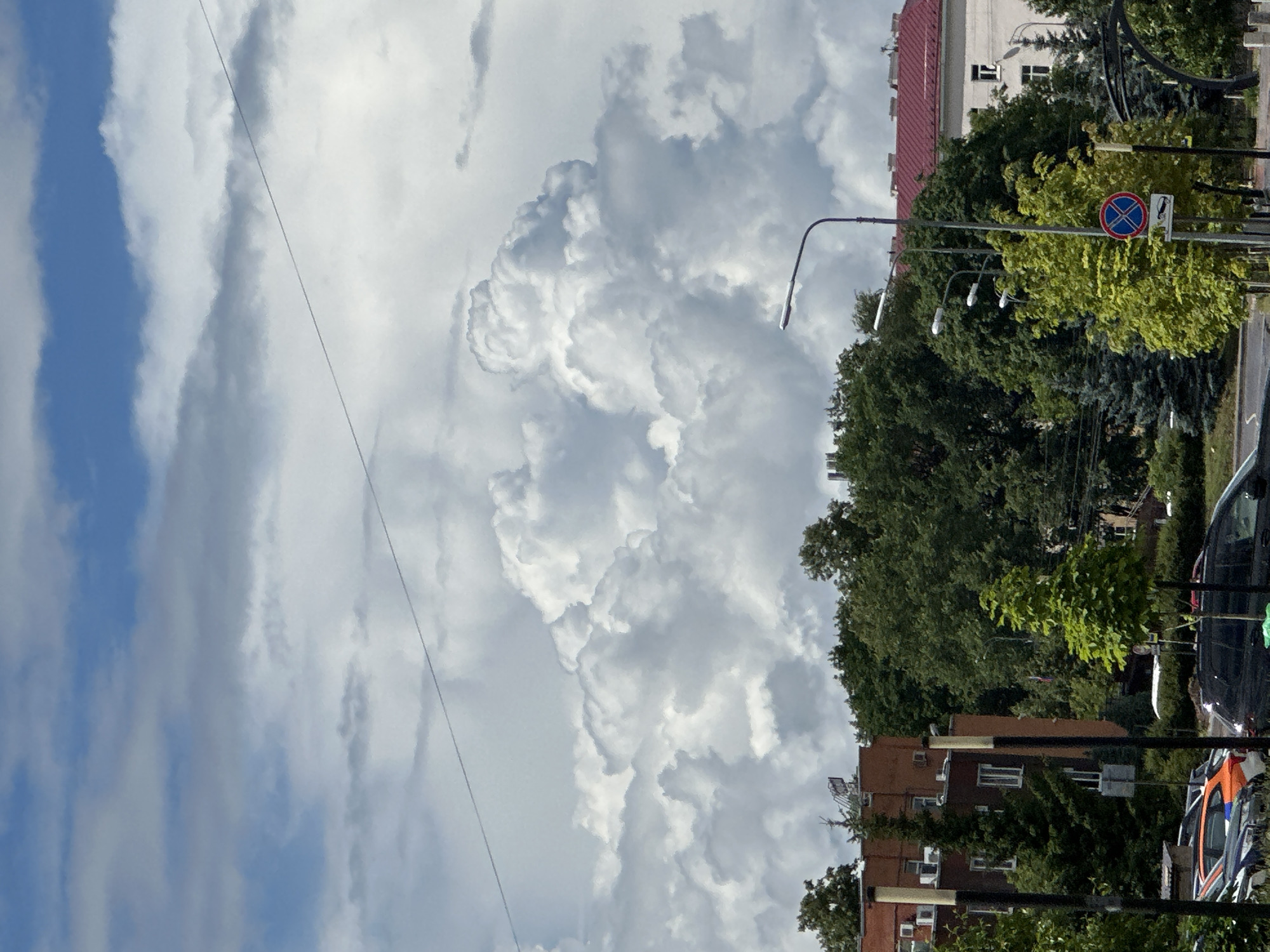 Summer morning in Podolsk: parks, flowers, and market stalls