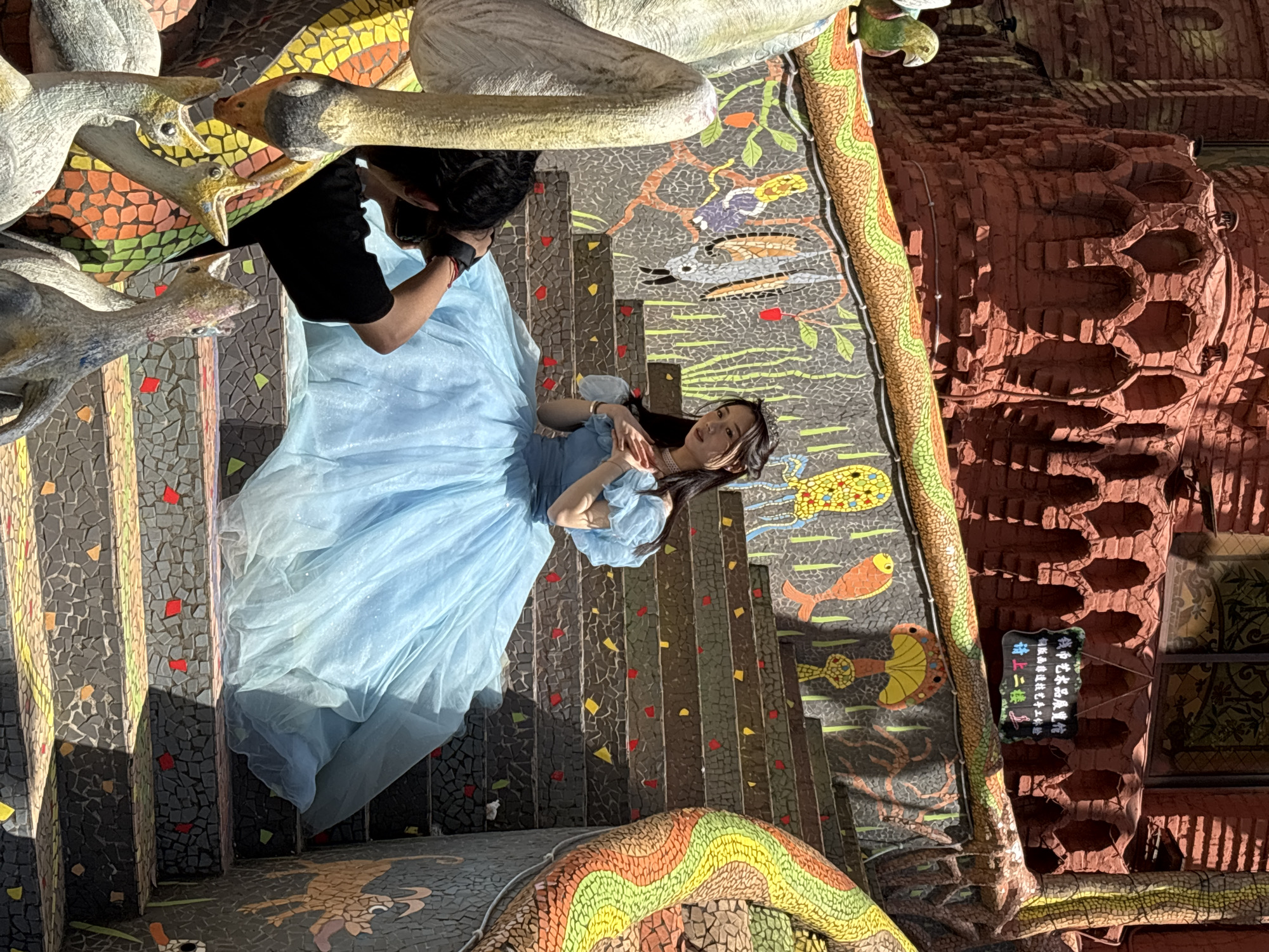Wedding photos and tourism at Rainbow Warrior Village, Baqiao