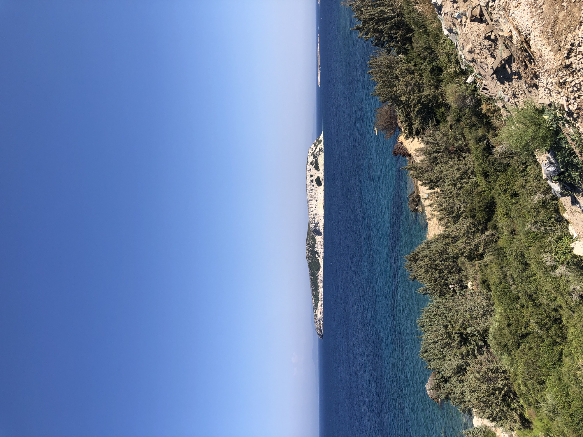 Clear summer day over the Aegean off Karaburun