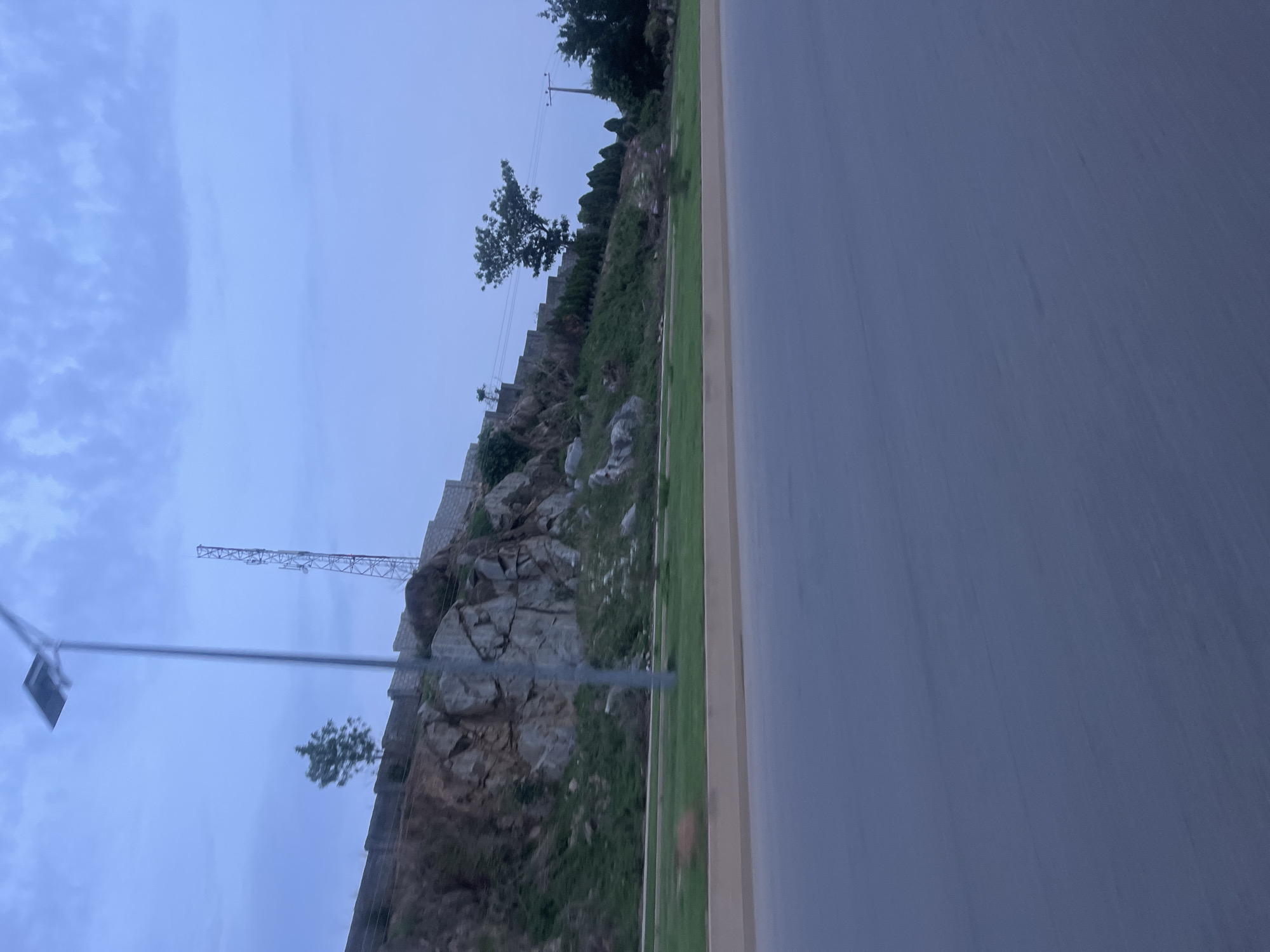 Landscape photo captured along roadway in Karum, Nigeria