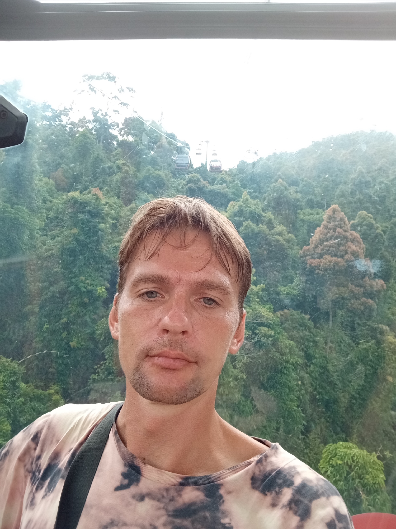Riding the cable car through Da Nang's green mountains