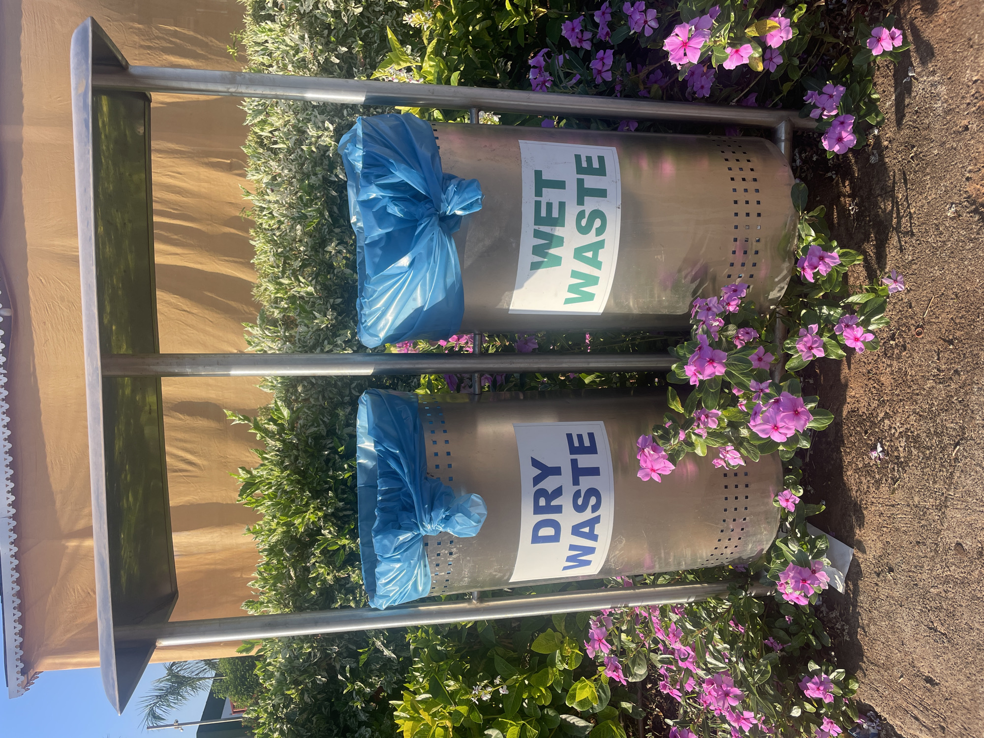 Waste segregation bins spotted in Nagzar, India
