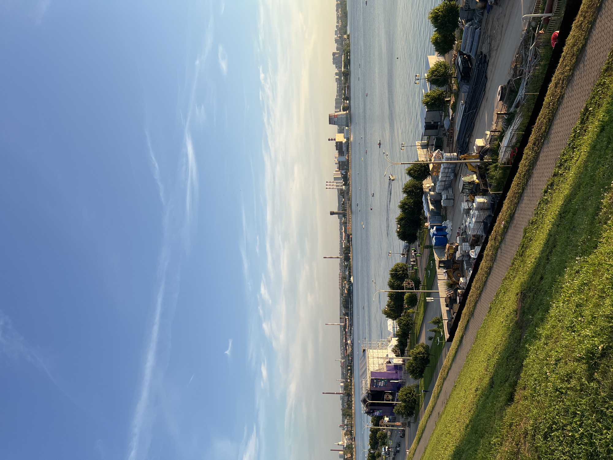 Afternoon scenes along Izhevsk's waterfront and city streets
