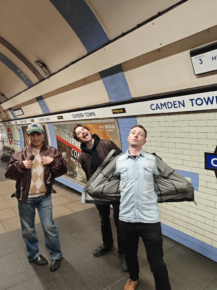 Evening scenes captured at London subway station and Chinese restaurant