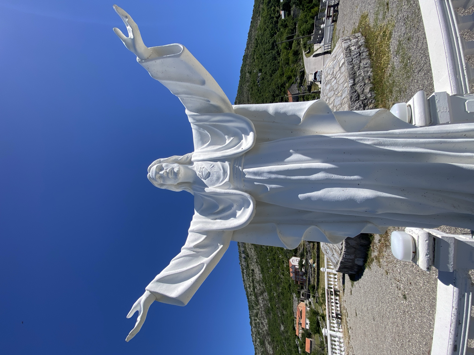 Christ statue and mountain views in Cijevna Montenegro