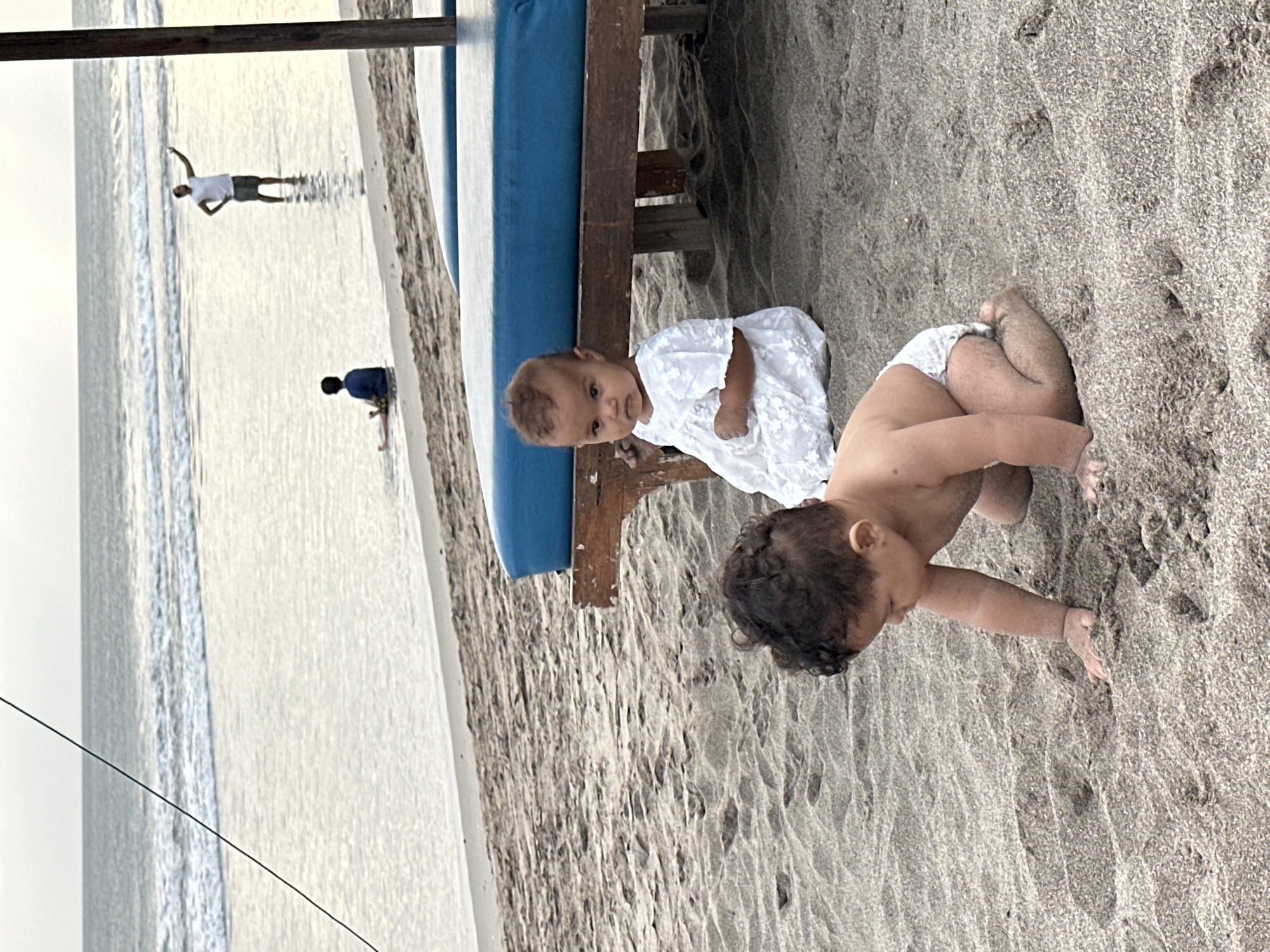Lazy overcast morning on a North Kuta beach, Bali