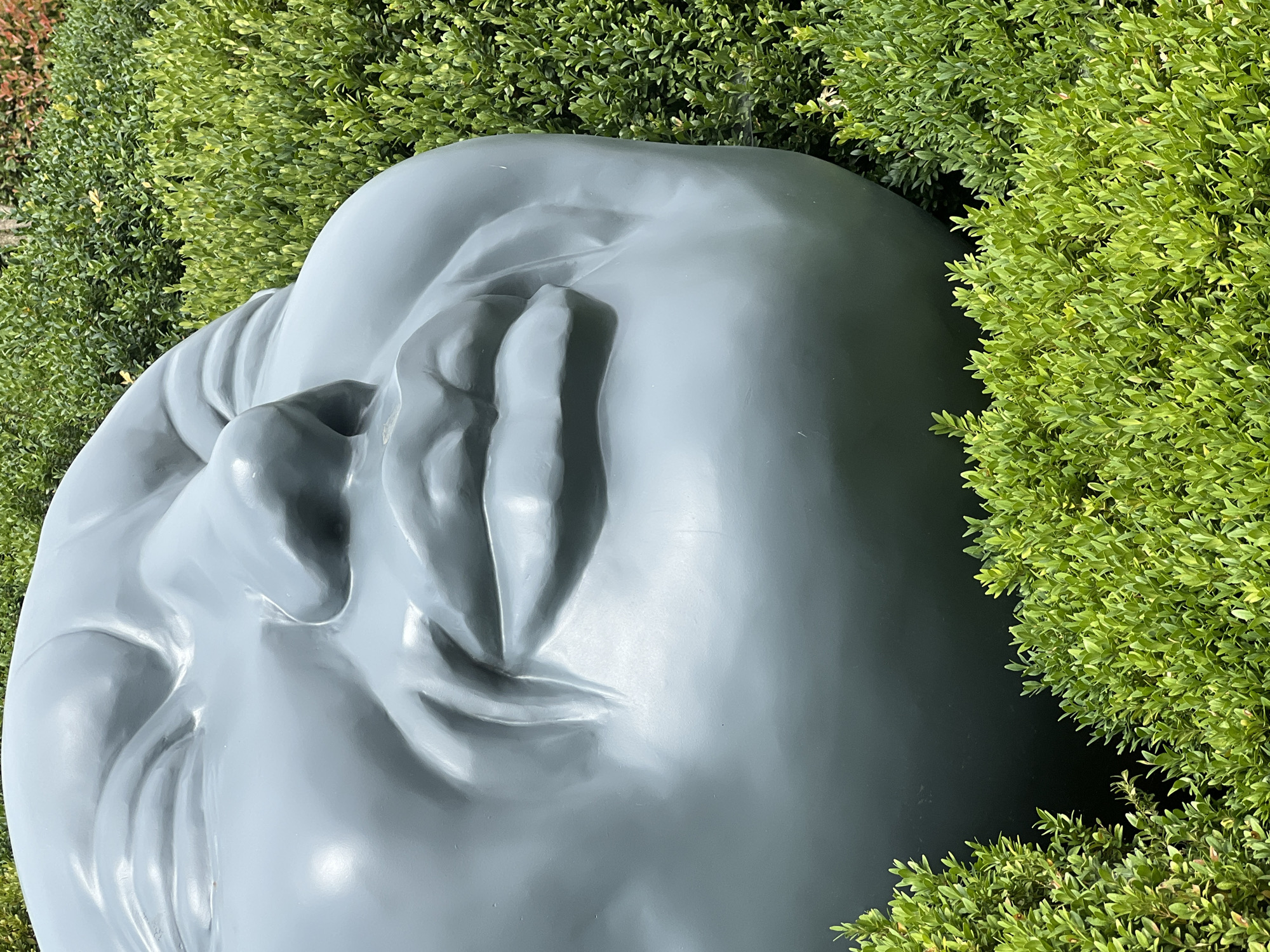 Garden sculptures, underwater scenes, and a digital mermaid