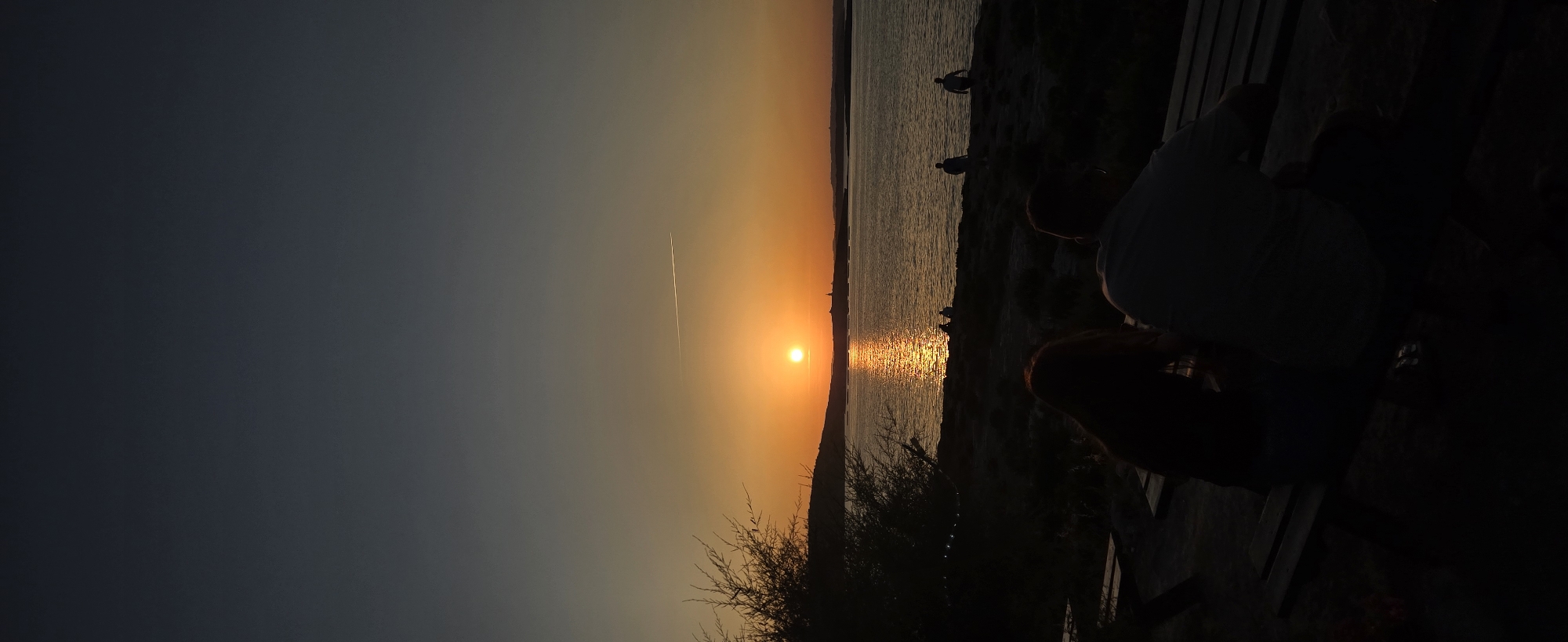 Sunset observed over Saint Paul's Bay, Malta