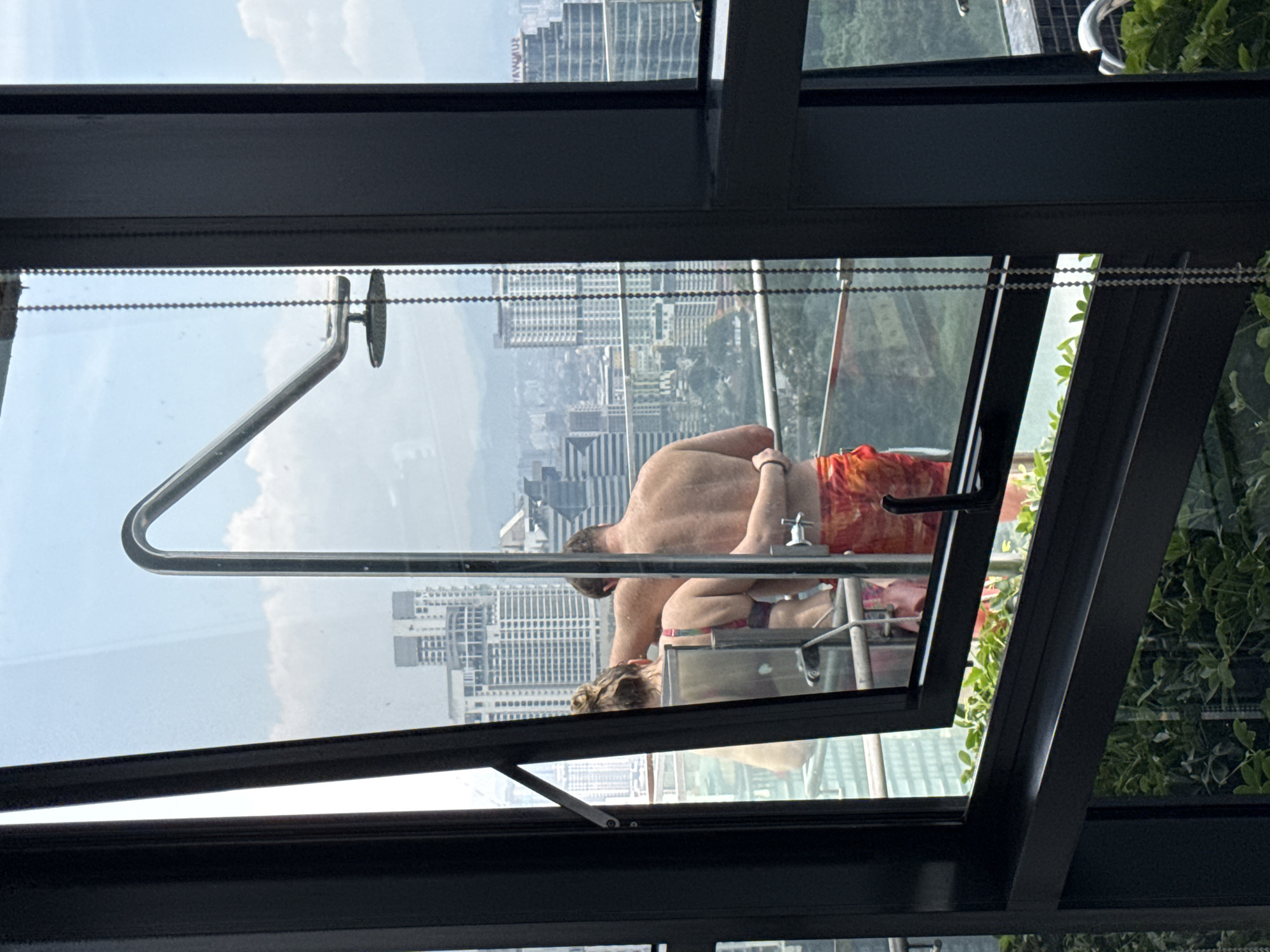 Early morning skyline views captured from Kuala Lumpur high-rise