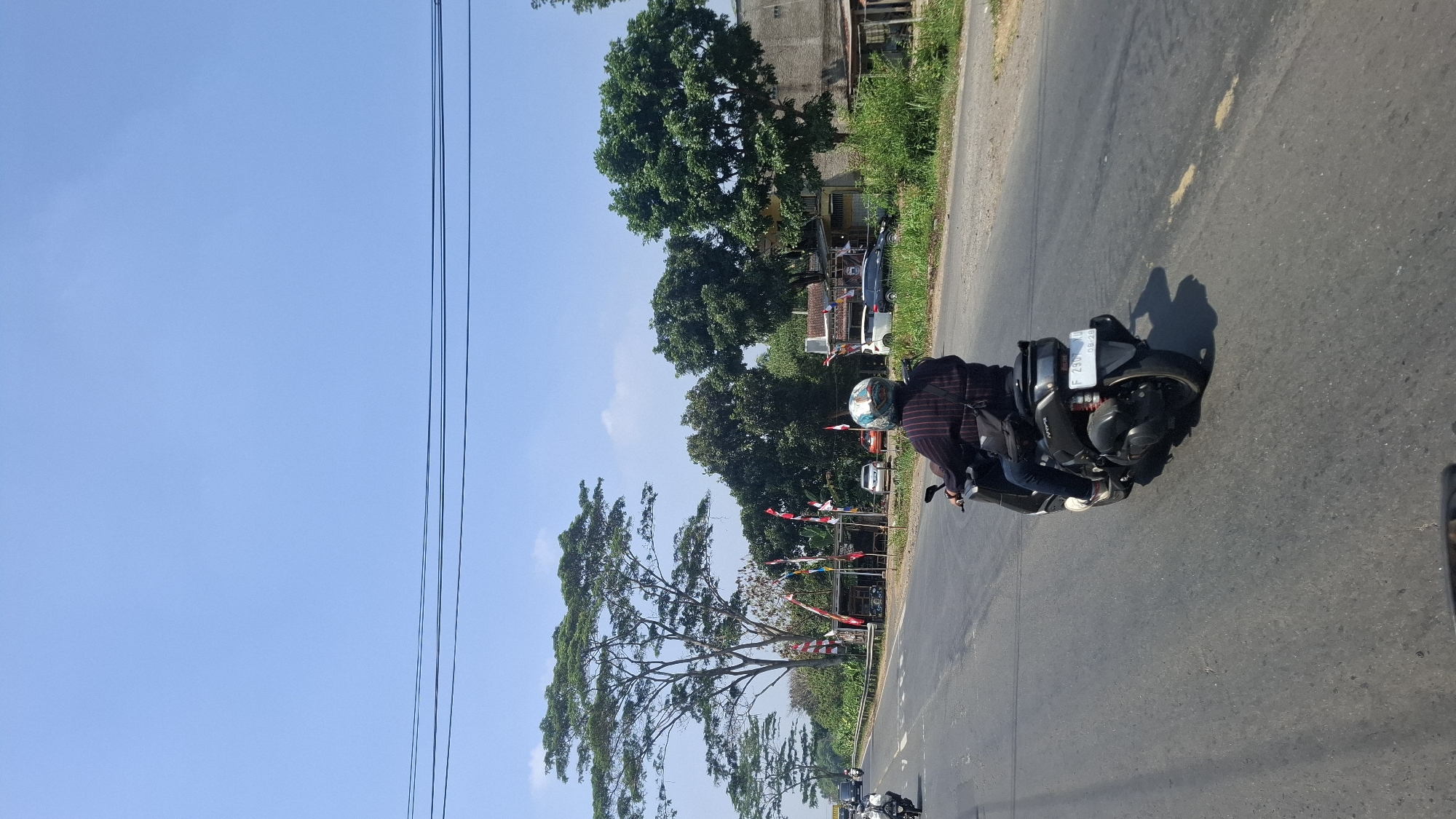 Morning traffic and daily movement along Cianjur's roads