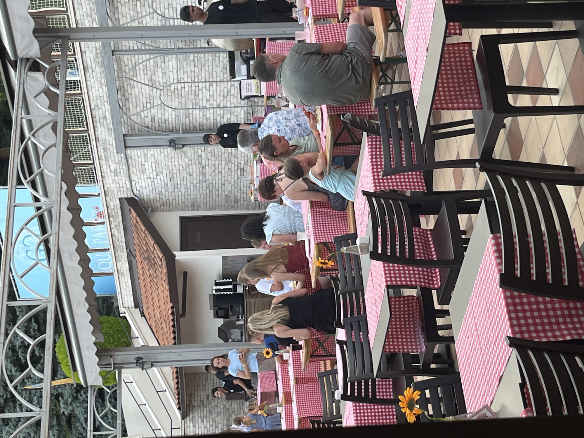 Outdoor restaurant event with food service in Varna, Bulgaria
