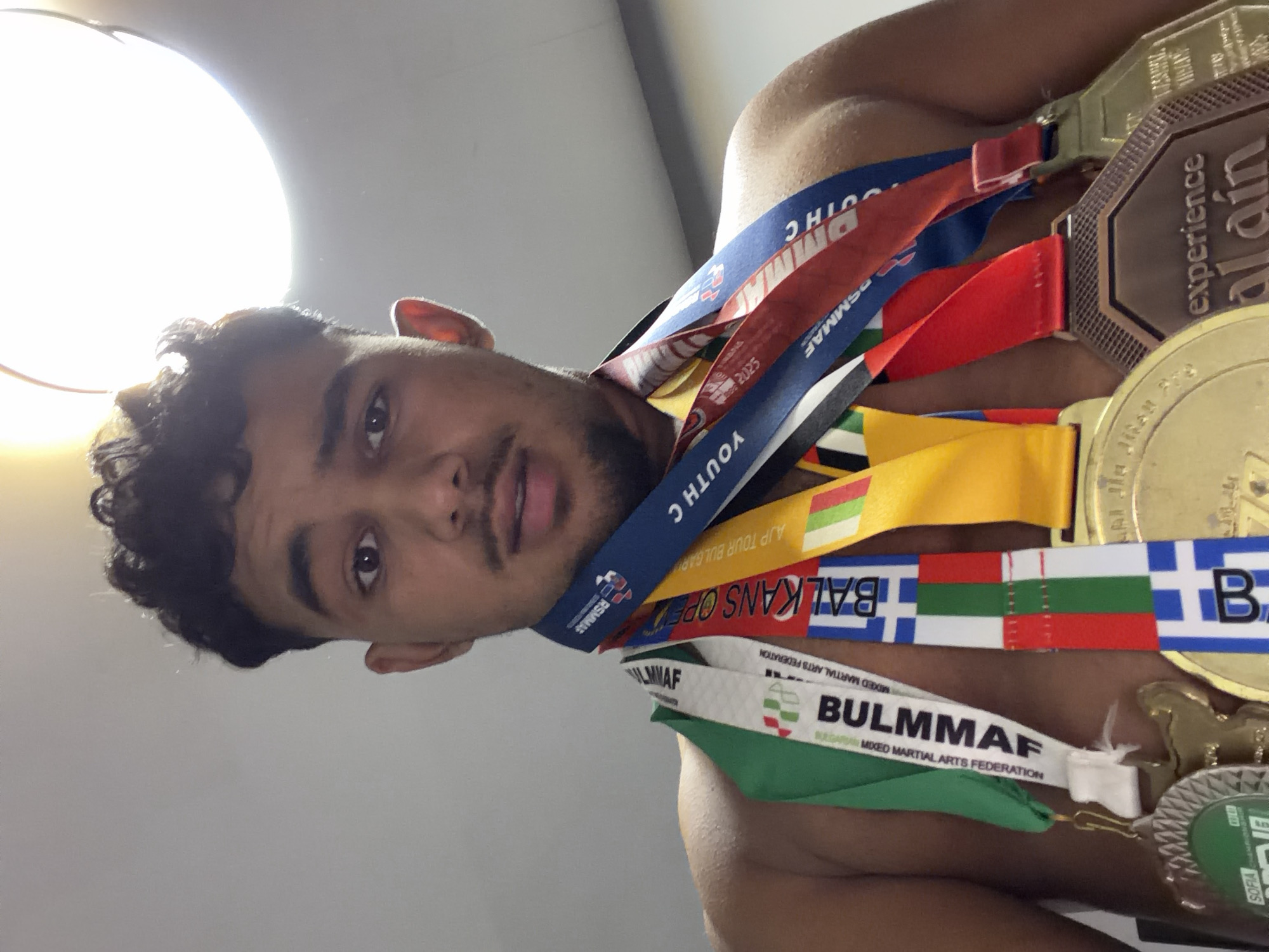 Medal haul and motivational posts from a Bulgarian combat sports athlete