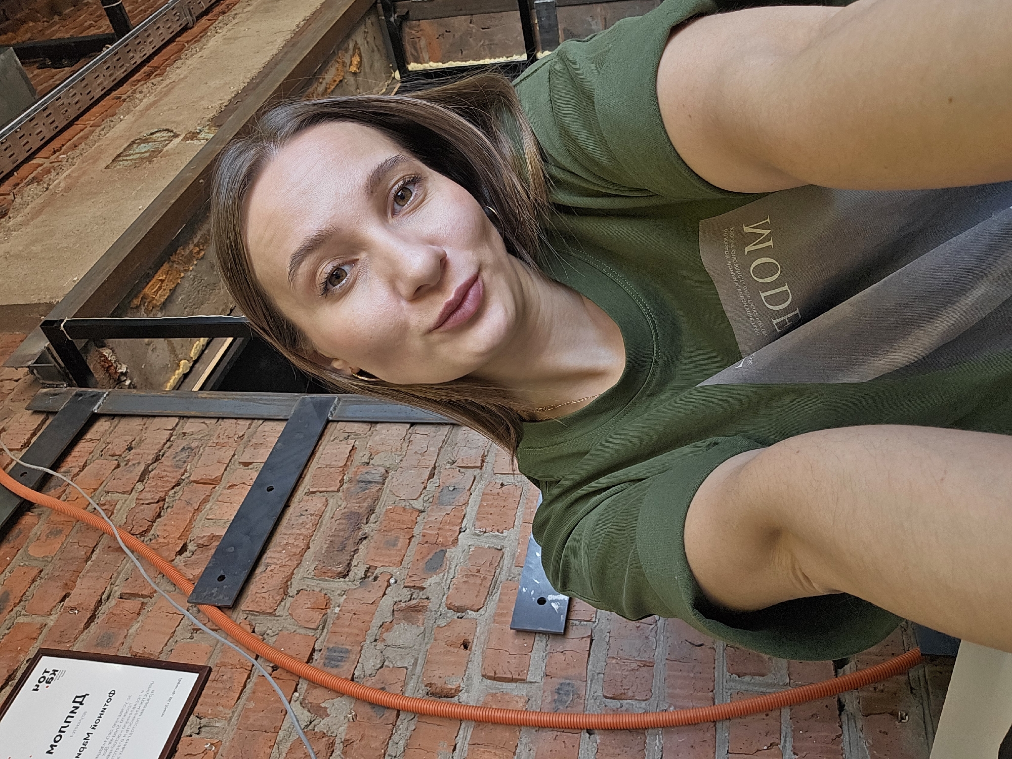 Woman poses for #CarryChallenge photo session in Chaikovsky