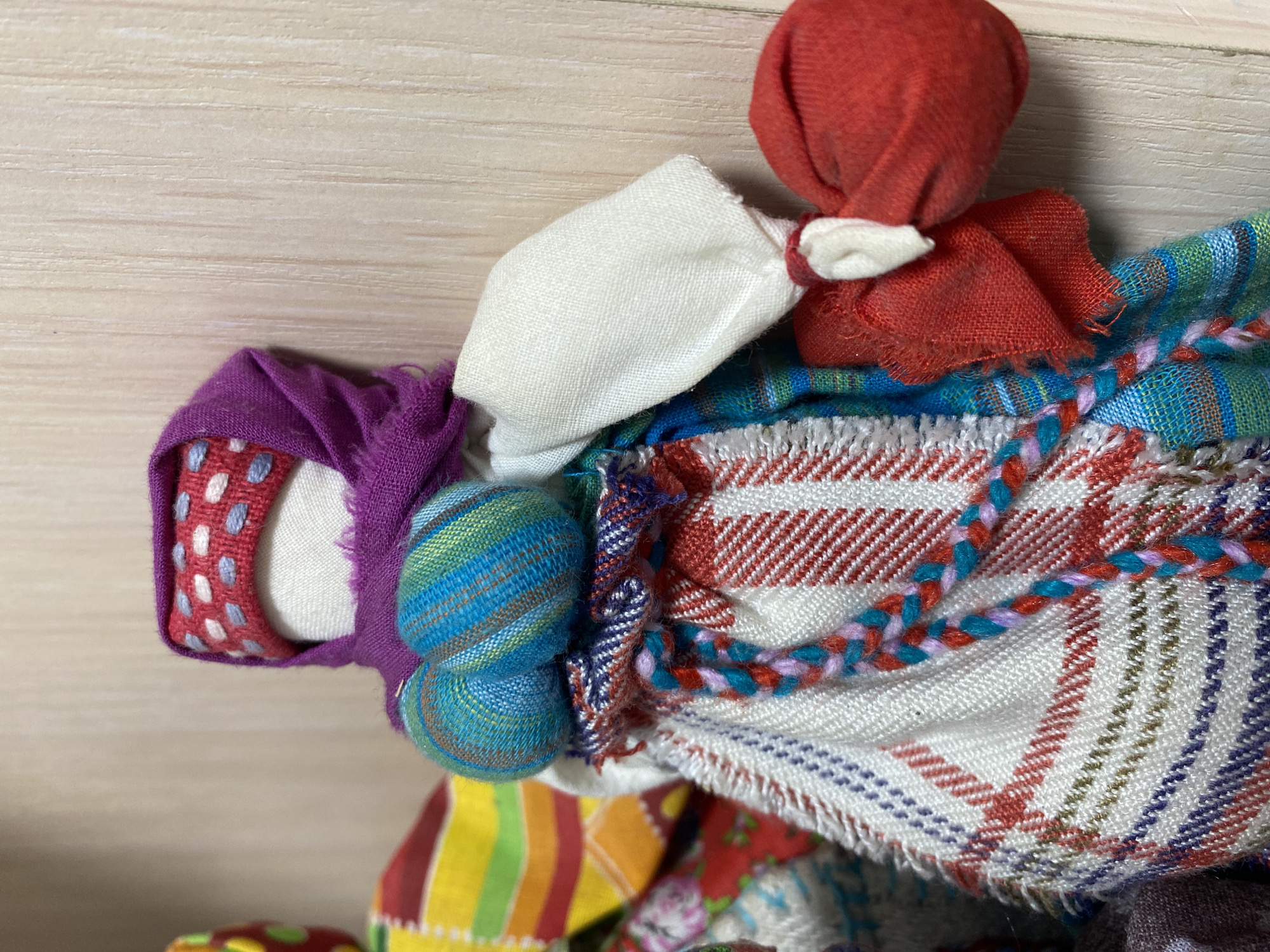 Traditional fabric doll photographed in Noviy, Russia