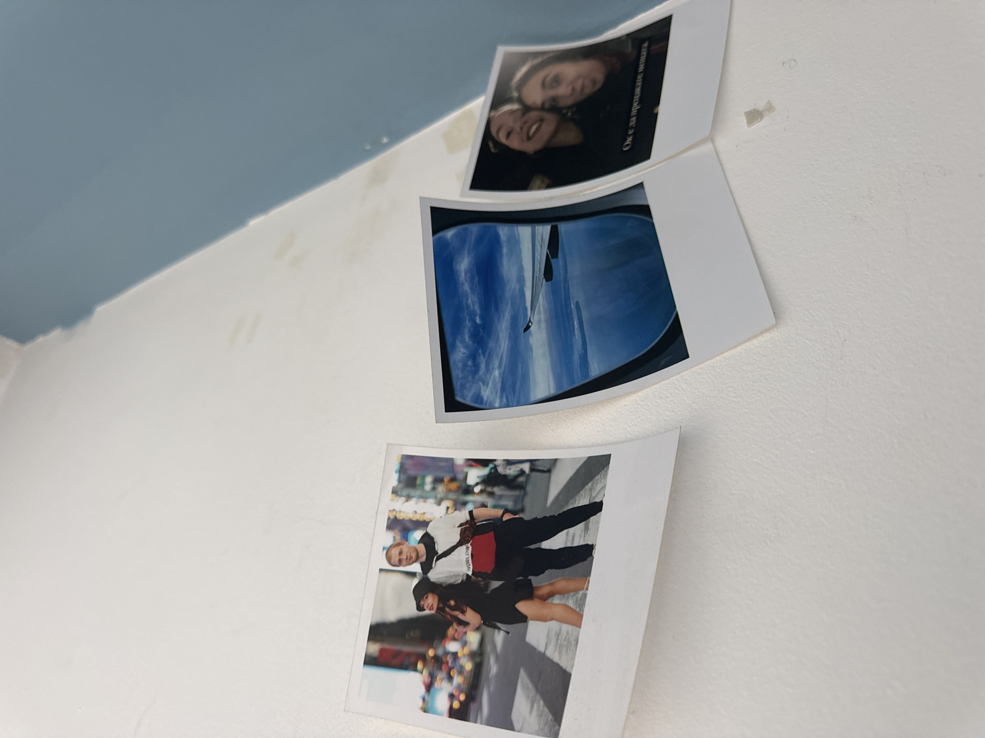 Personal art and photo collection displayed in Tvarditsa