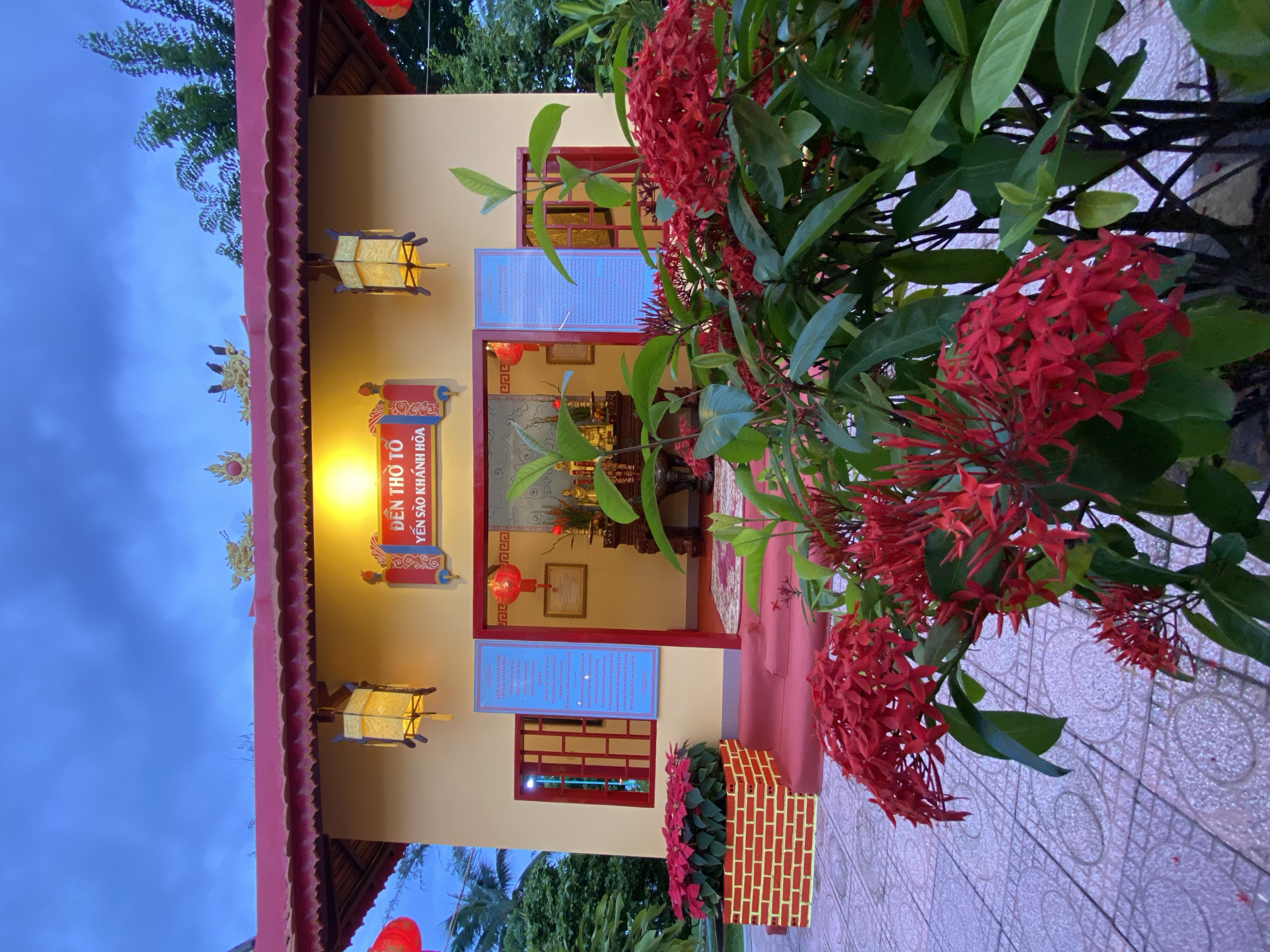 Traditional Vietnamese temple and garden in Nha Trang