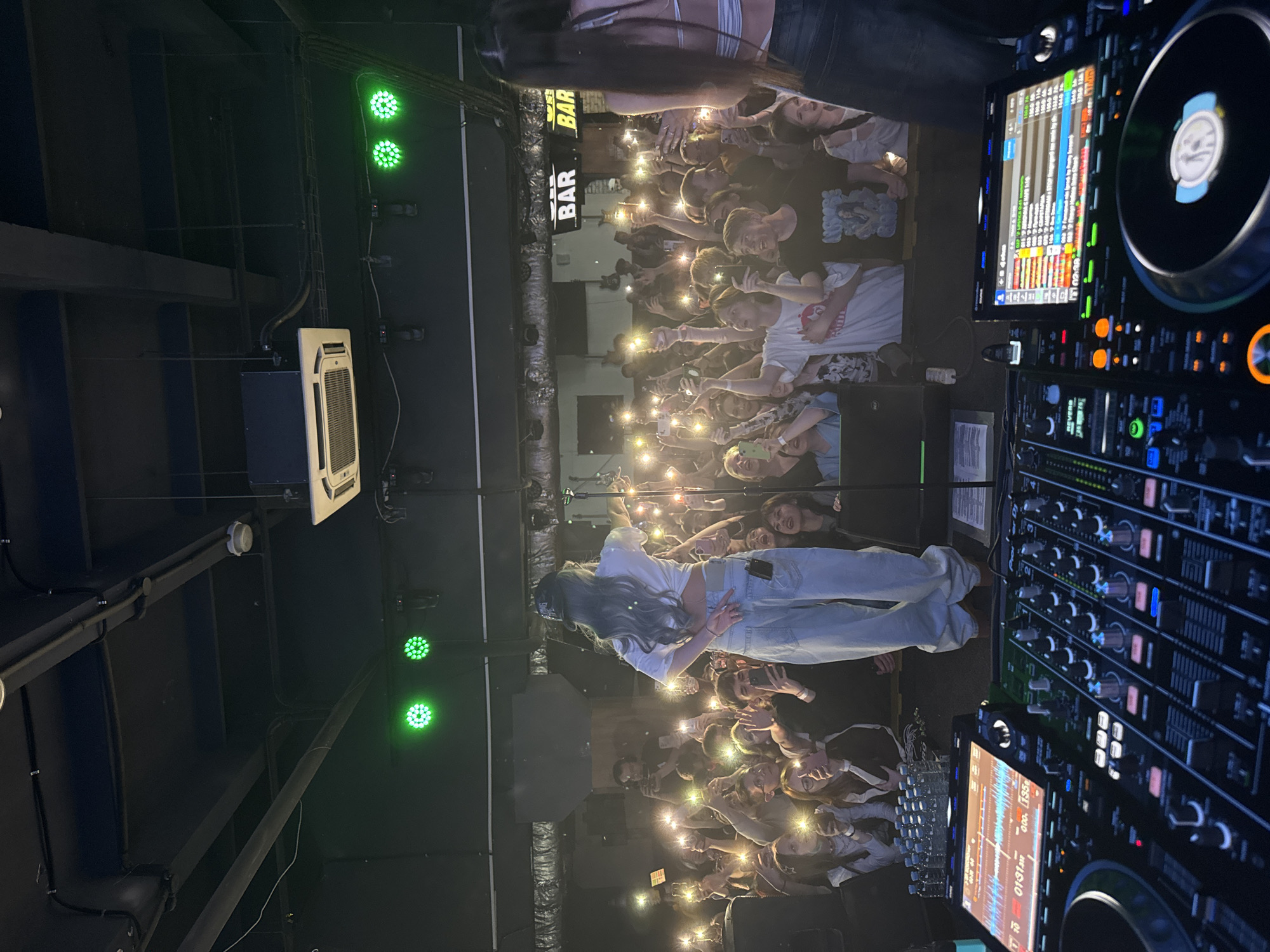 DJ performs at nighttime club event in Cheboksary