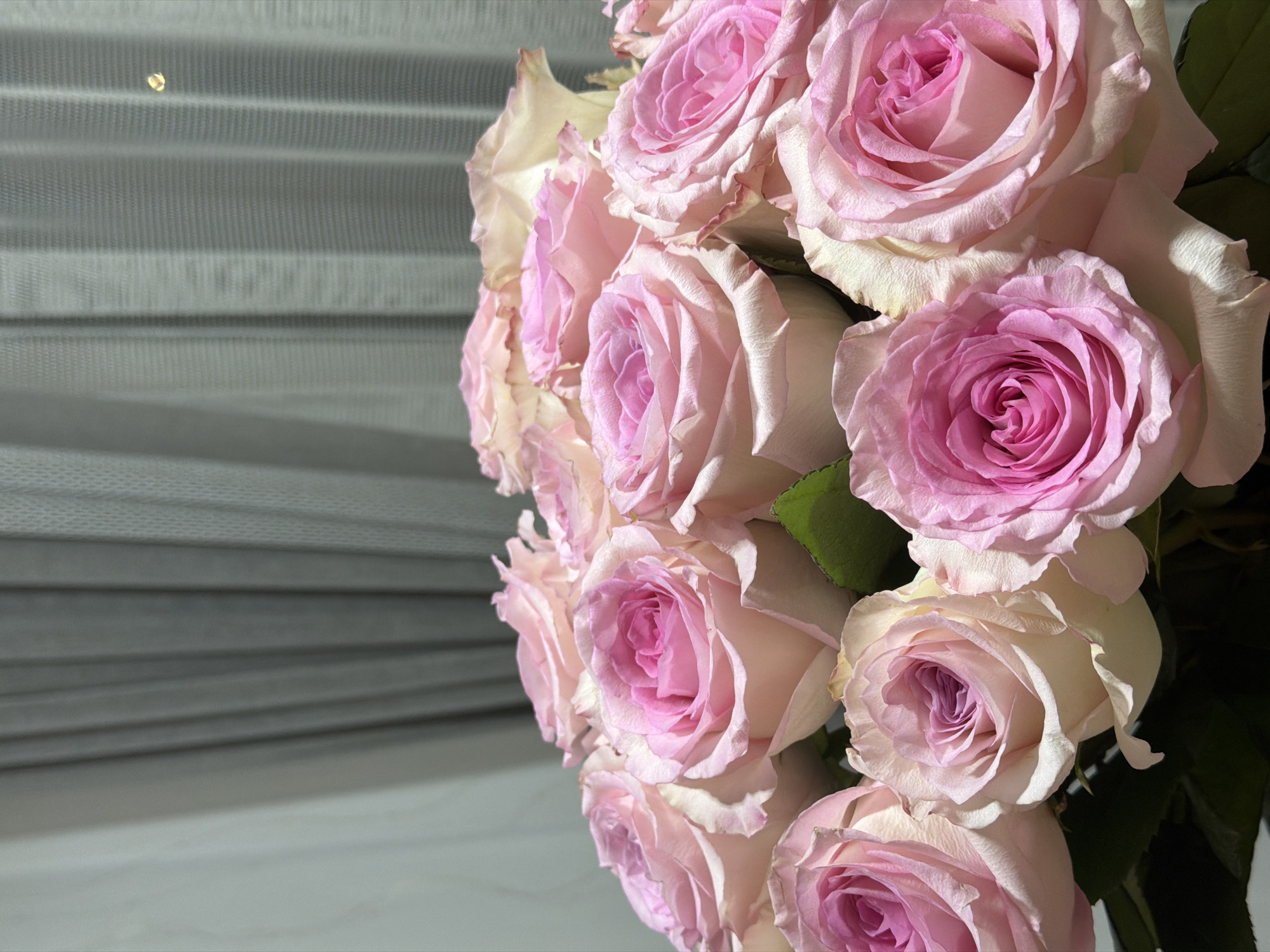 Sushi delivery night in Khmelnytskyi, roses on the side