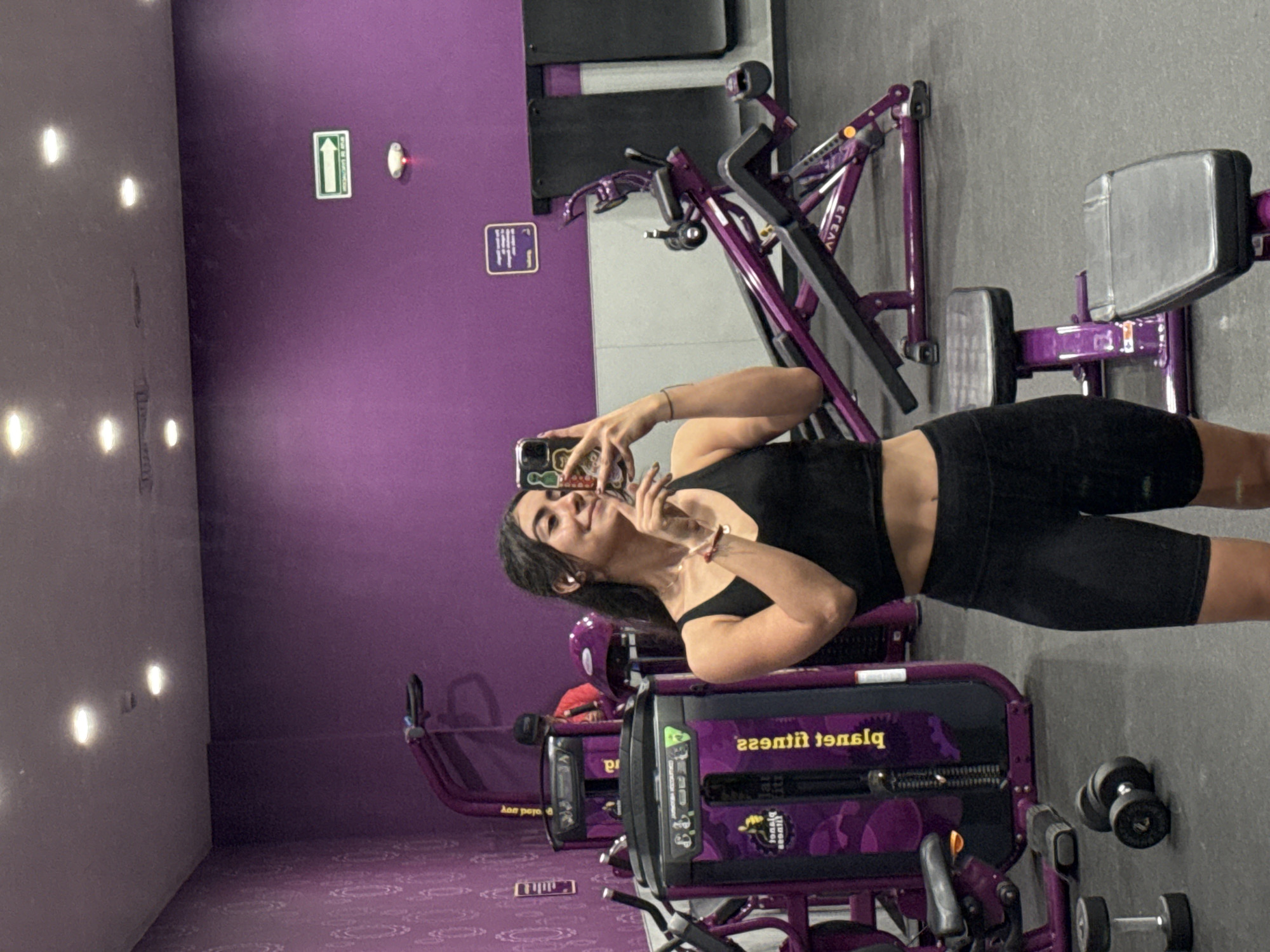 Women exercise, take selfies at Puebla Planet Fitness gym