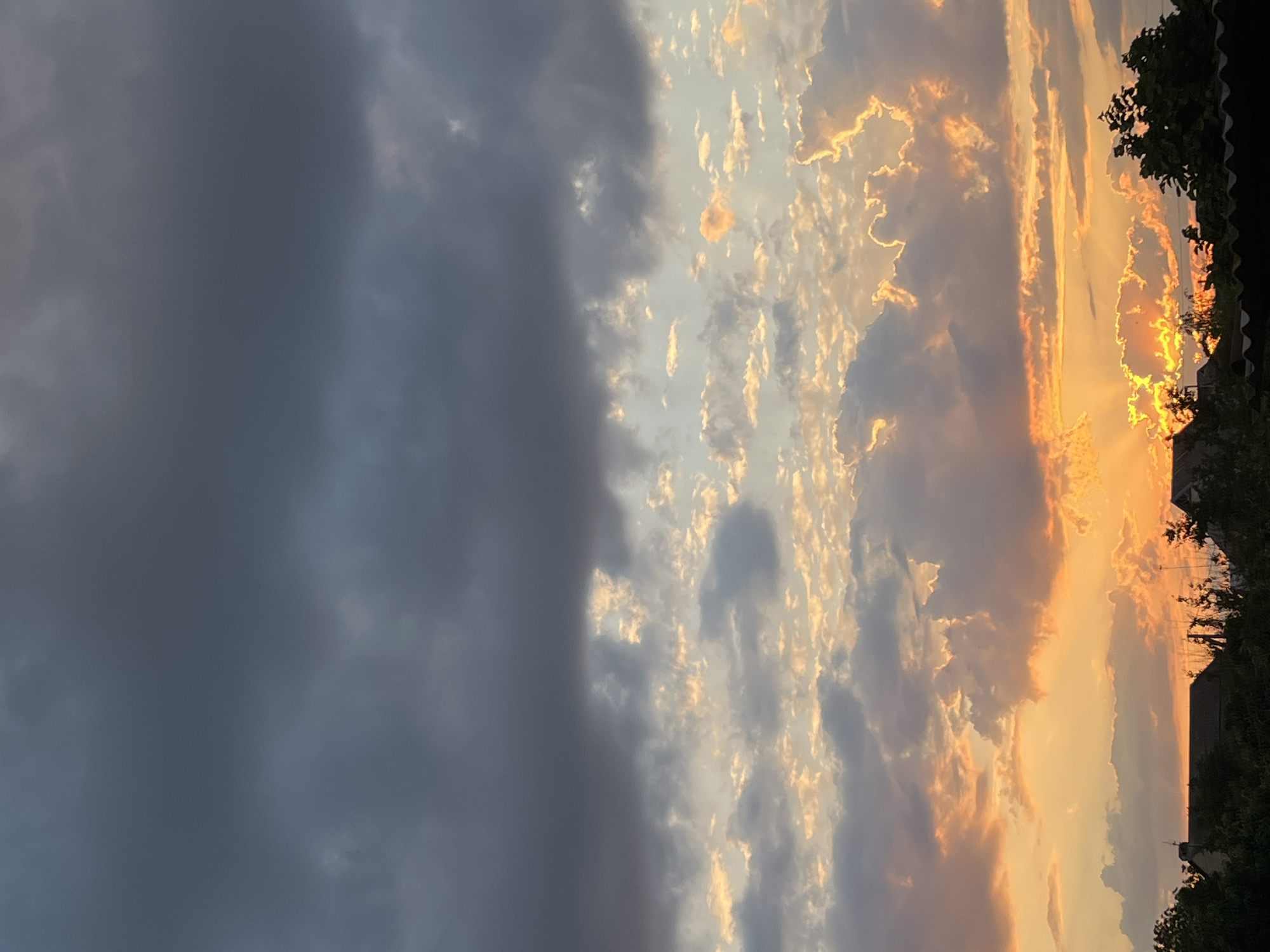Dramatic sunset with storm clouds witnessed across Slobozia, Moldova