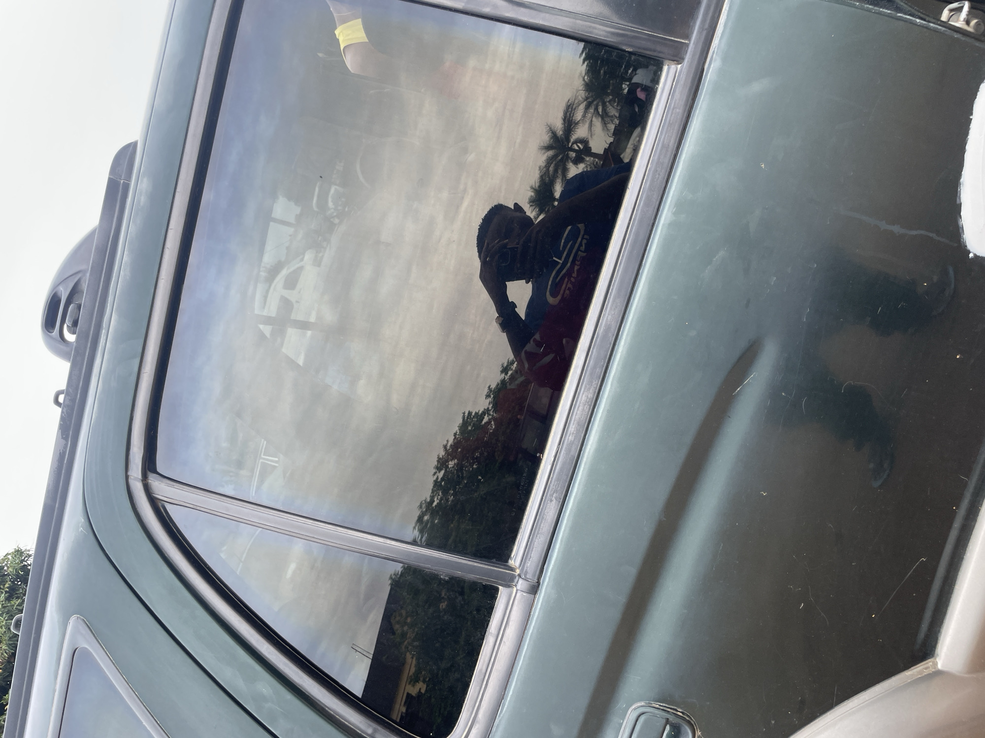 Vehicle documentation activity recorded at New Stadium parking area