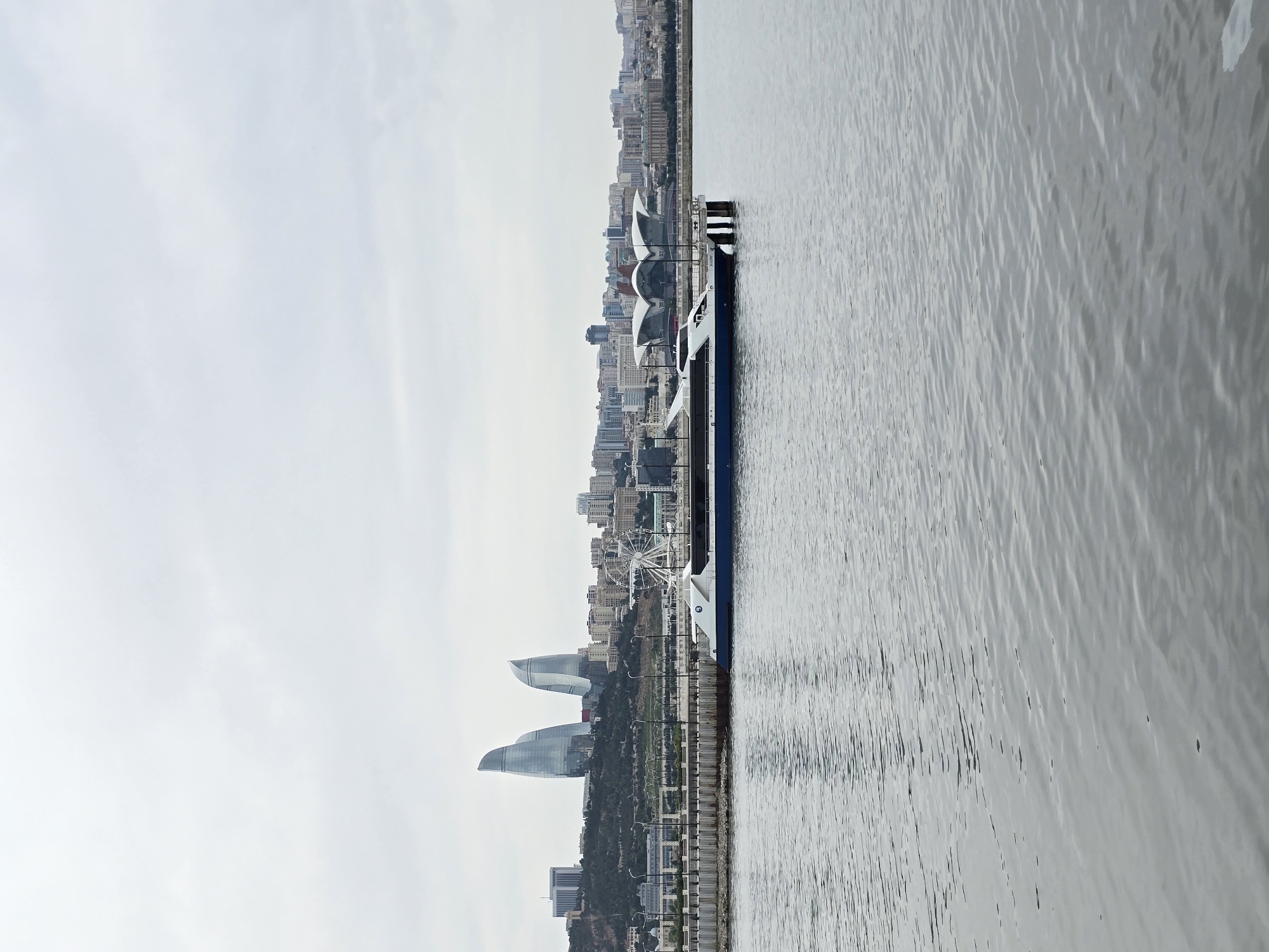 Morning stroll along Baku's Caspian waterfront and city center