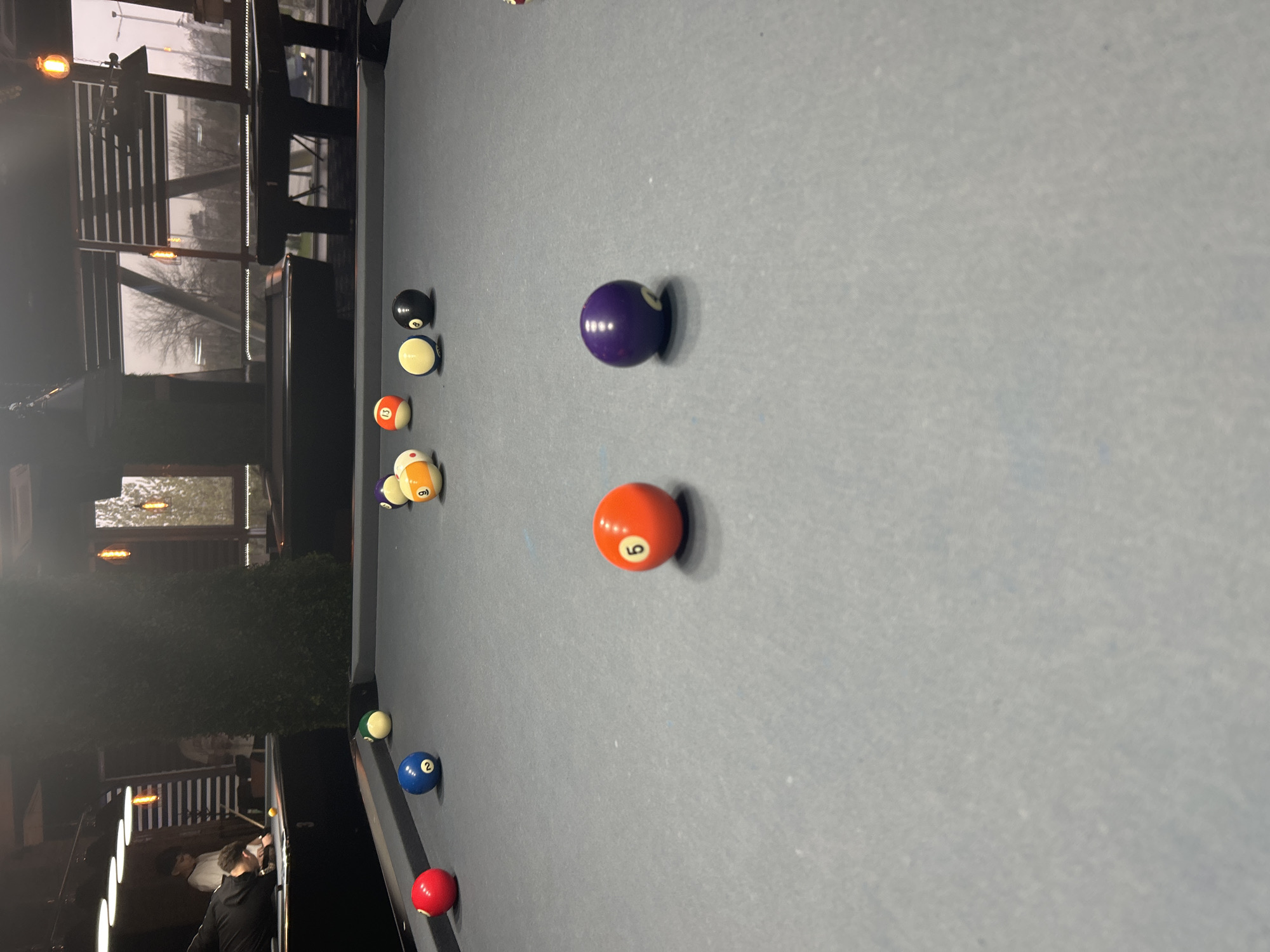 Pool game in progress at Plovdiv entertainment venue