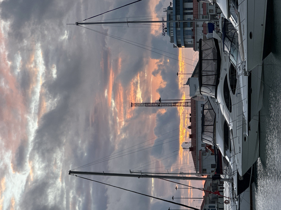 Twilight documentation of Sochi Sea Port marina and terminal