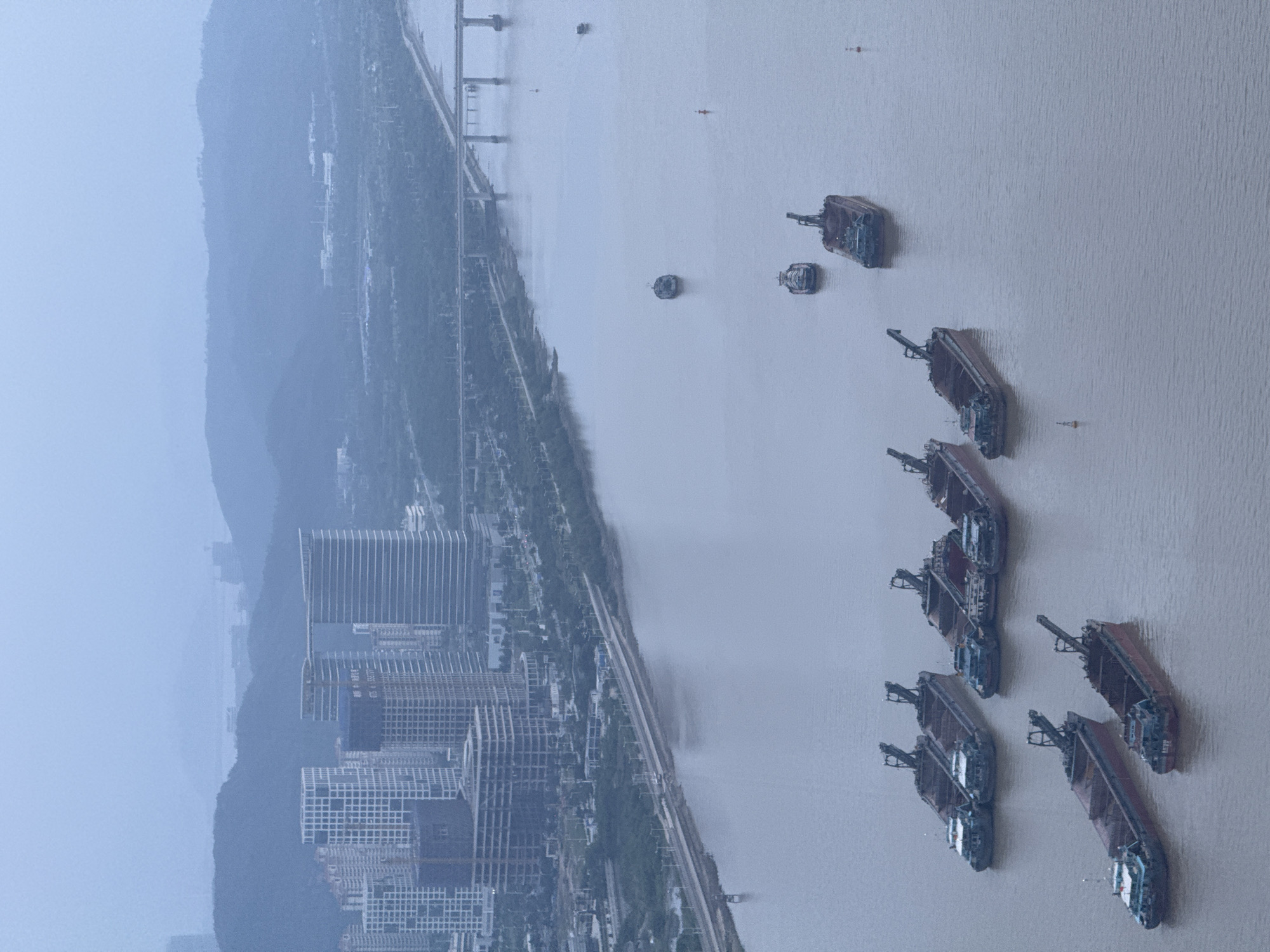 Skydiver prepares for jump from high-rise building in Macau