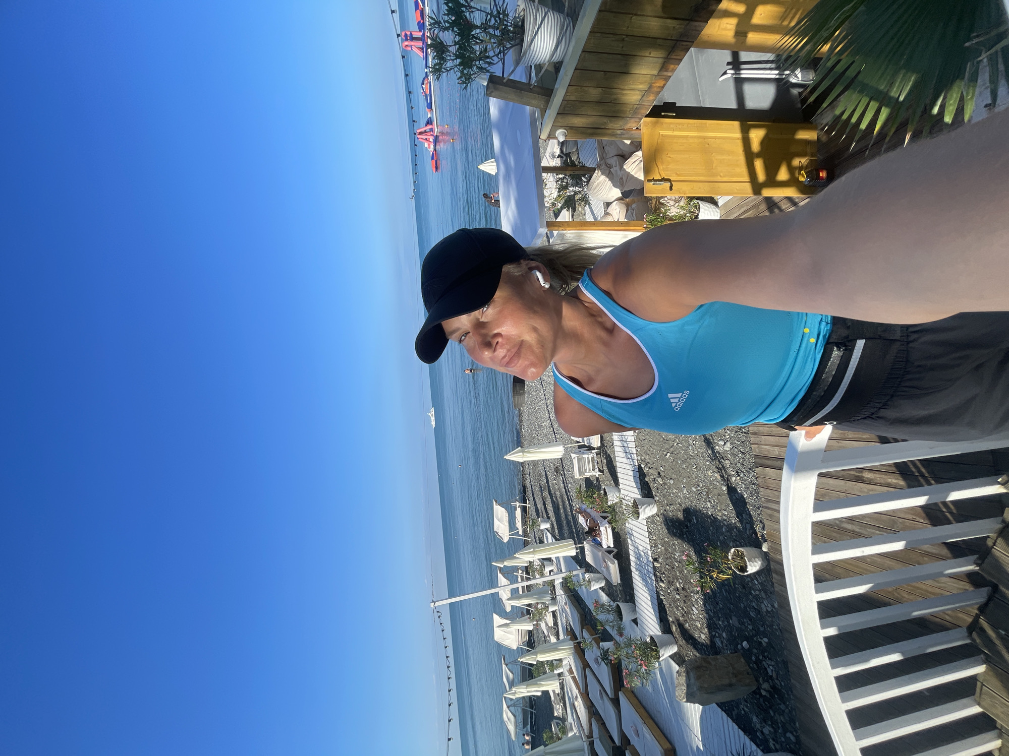Summer morning in full swing on Sochi's Black Sea promenade
