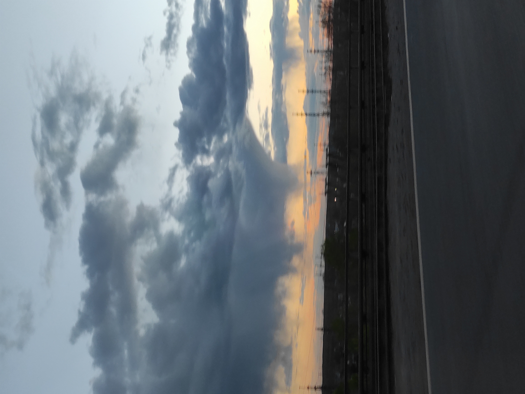 Dramatic storm clouds observed over Chaikovsky, Russia