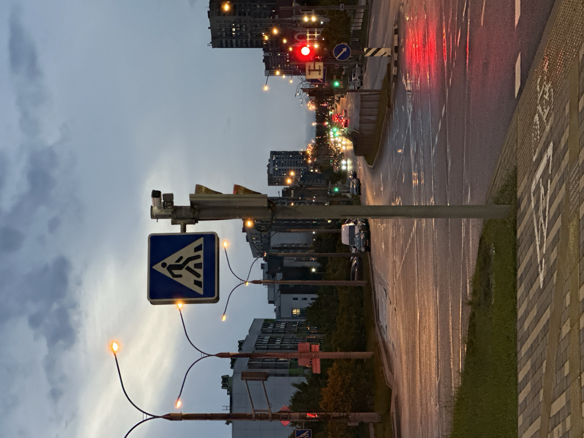 Evening street scenes documented across Minsk area after rainfall