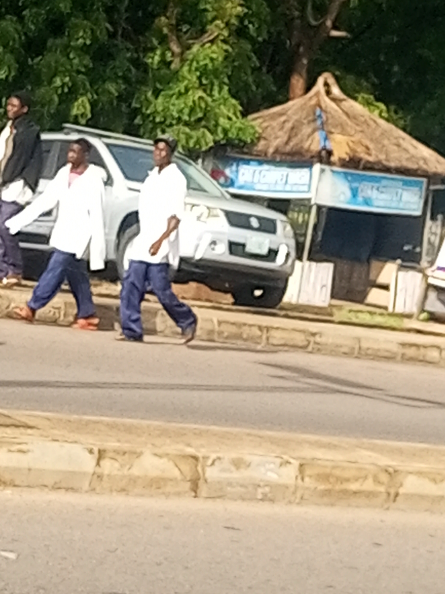 Morning street life in Gombe, Nigeria