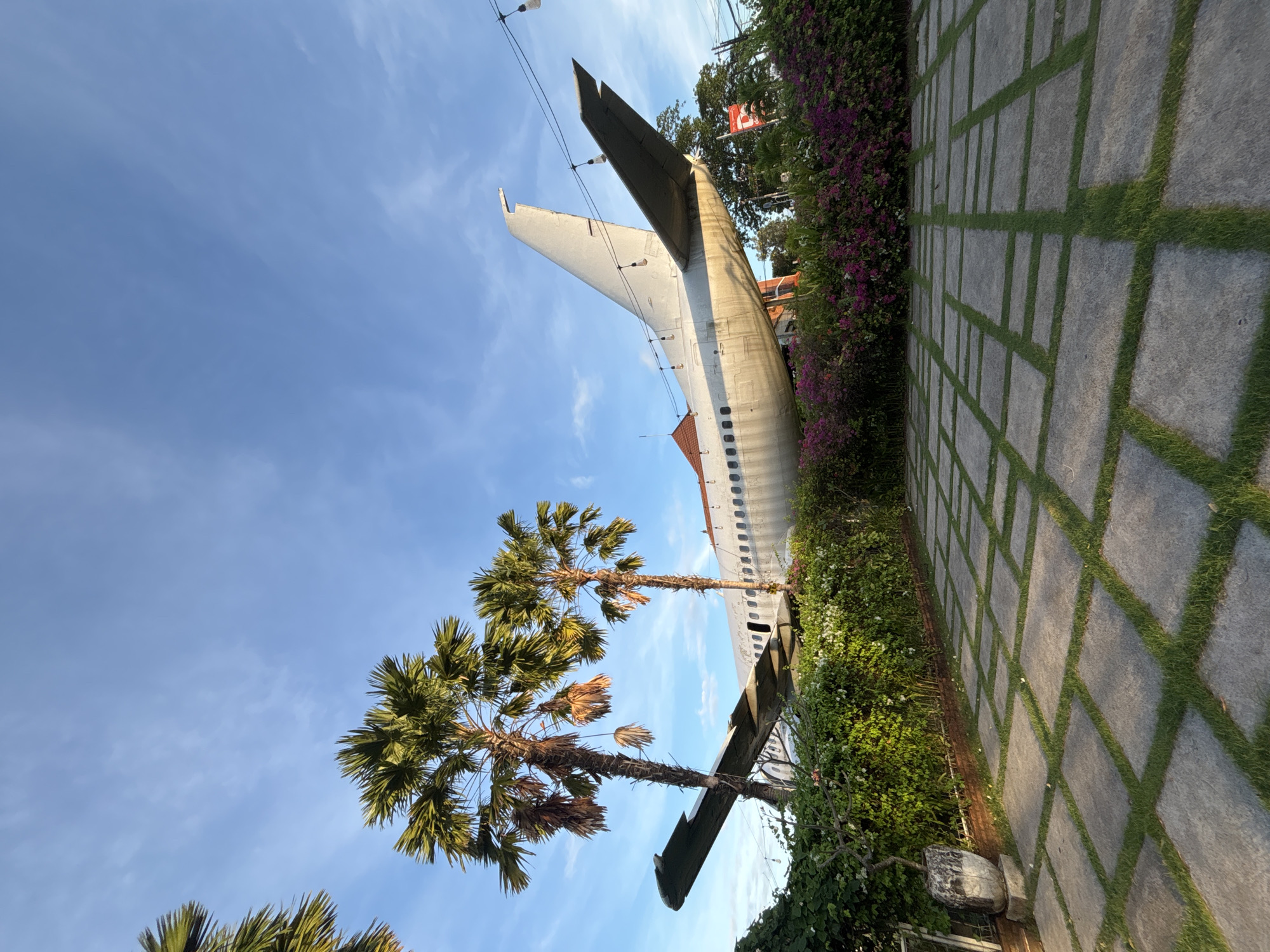 Repurposed Boeing 737 'JetPlane House' photographed in Kuta Indonesia