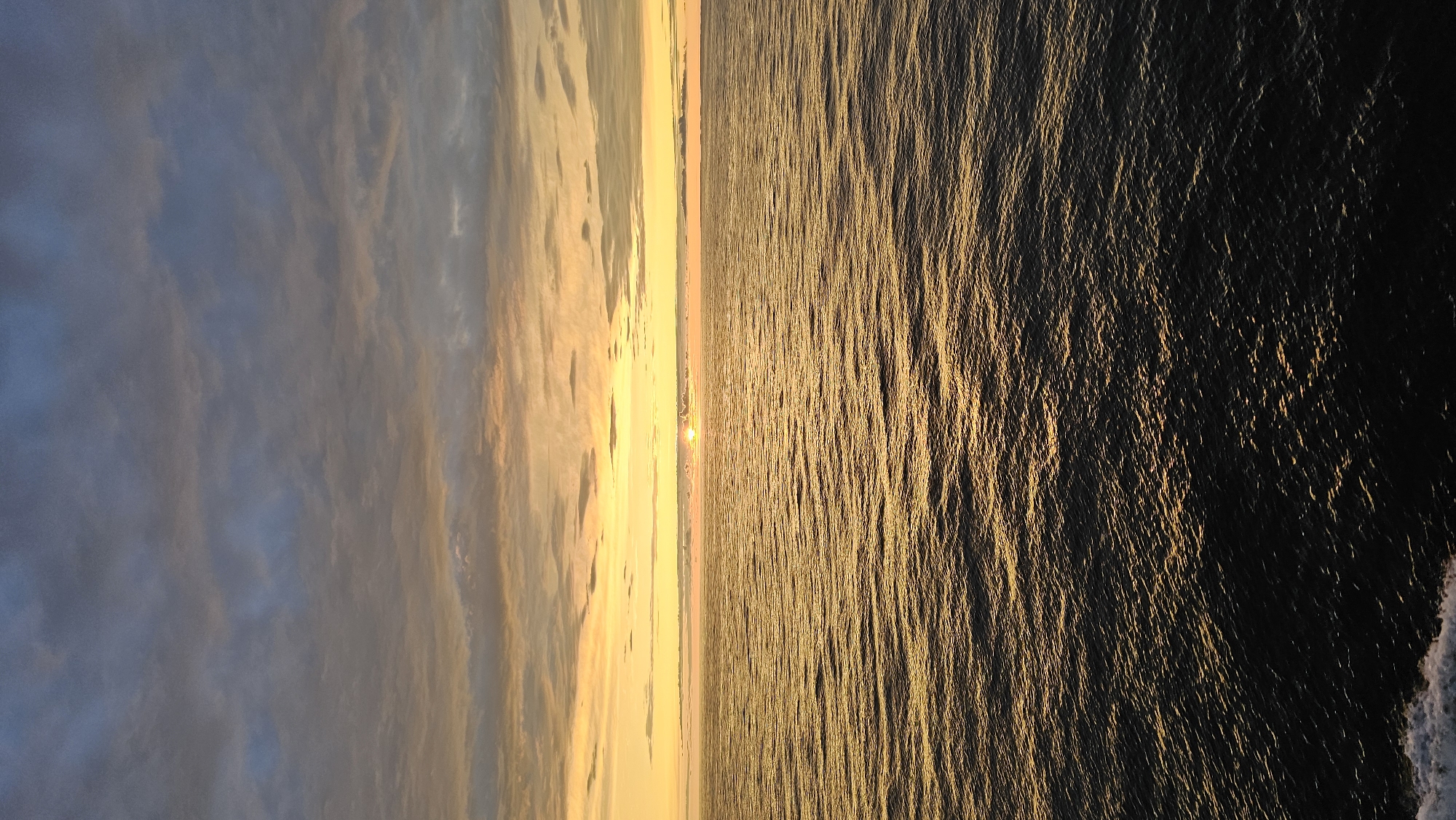 Golden sunset over a still sea, Finnish coast