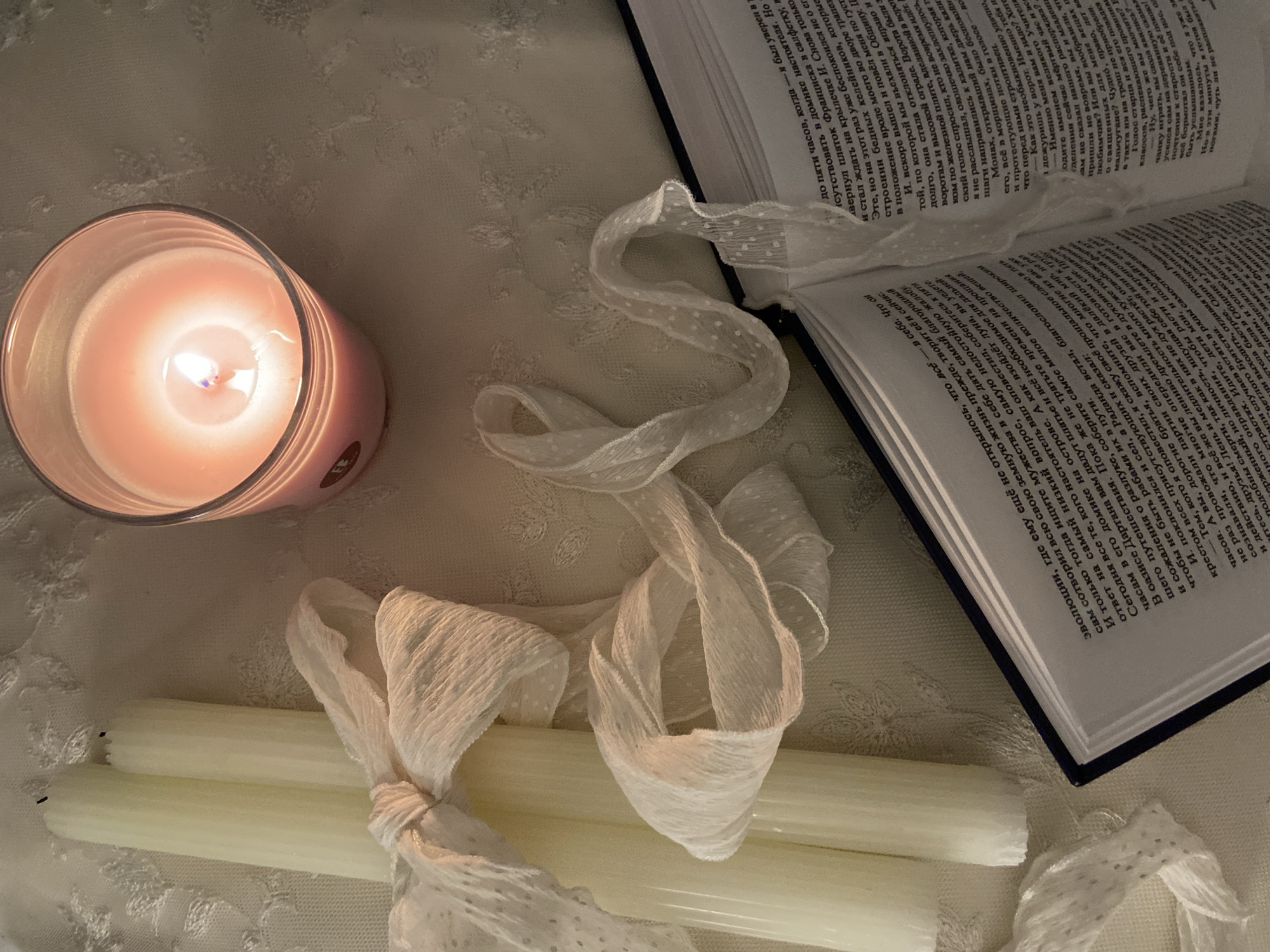 Candlelit still life arrangement captured in Budva Montenegro