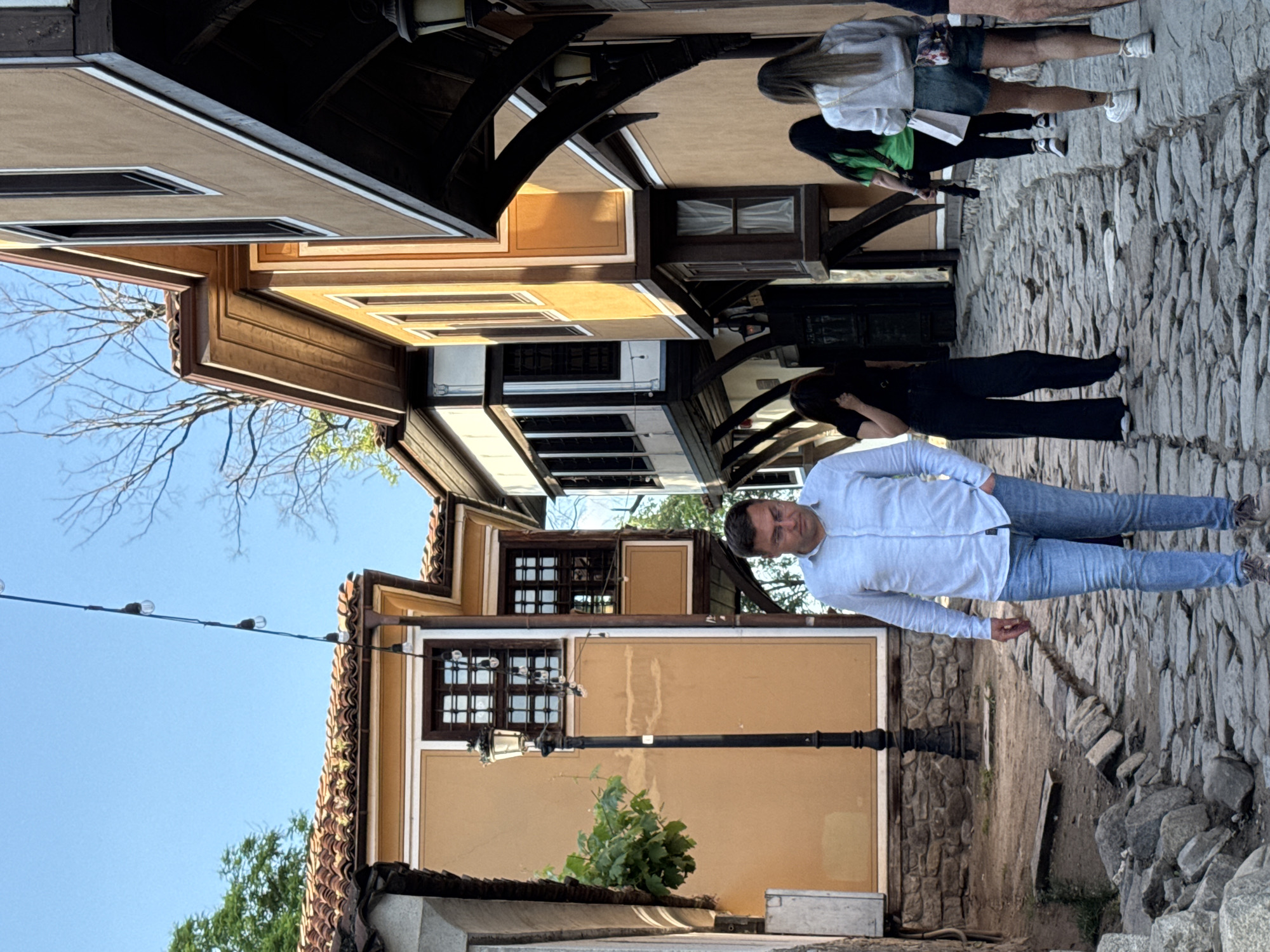 Tourist documents historic Plovdiv Old Town architecture and street scenes