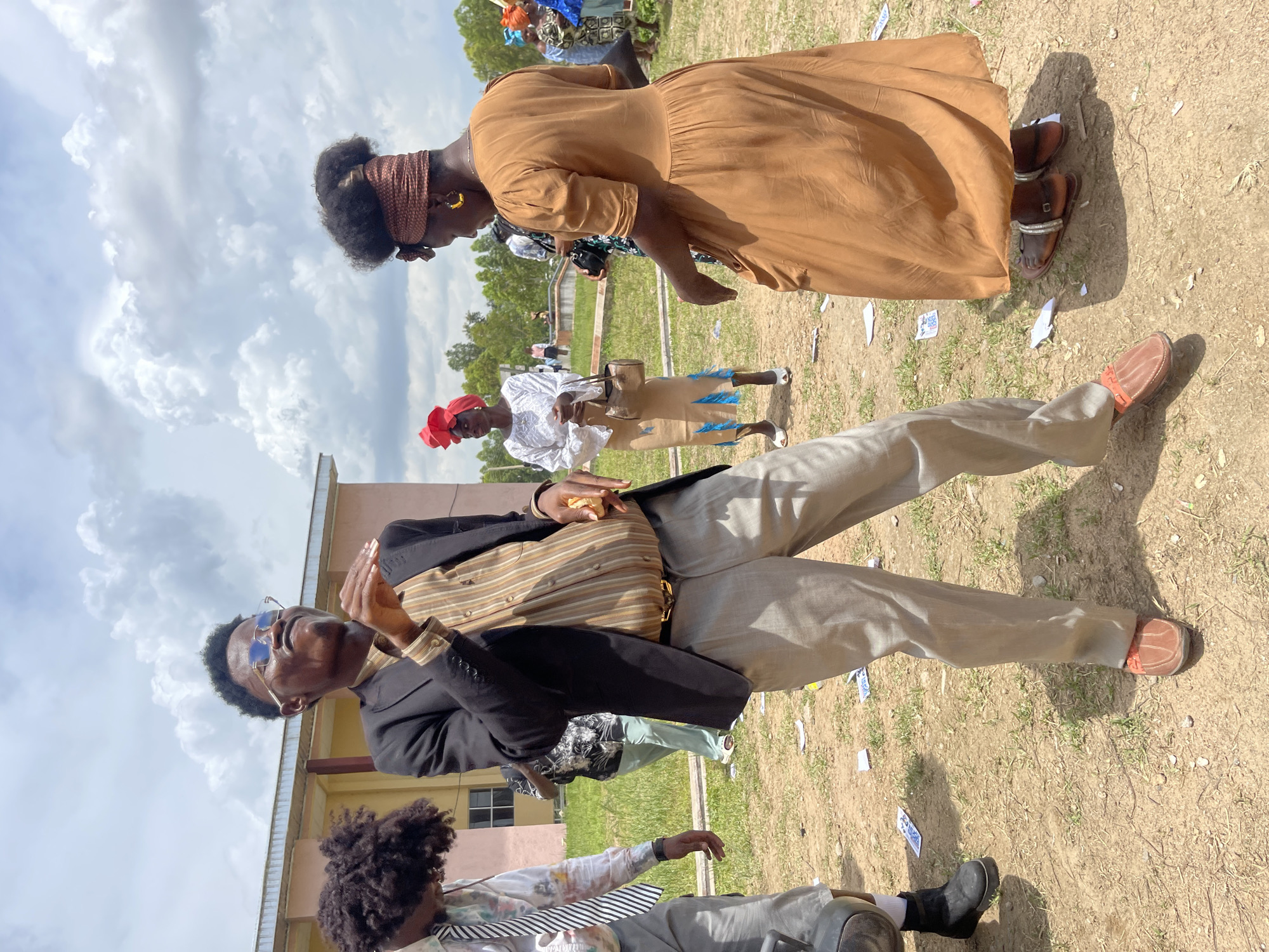 Outdoor gathering at a TETFund facility in Jos, Nigeria
