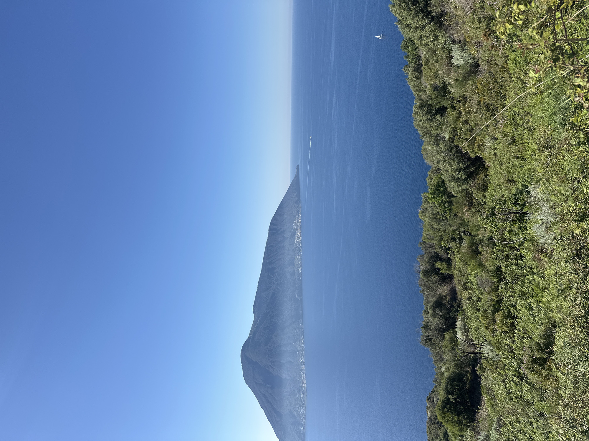 Clear Mediterranean vista captured from Lipari, Italy