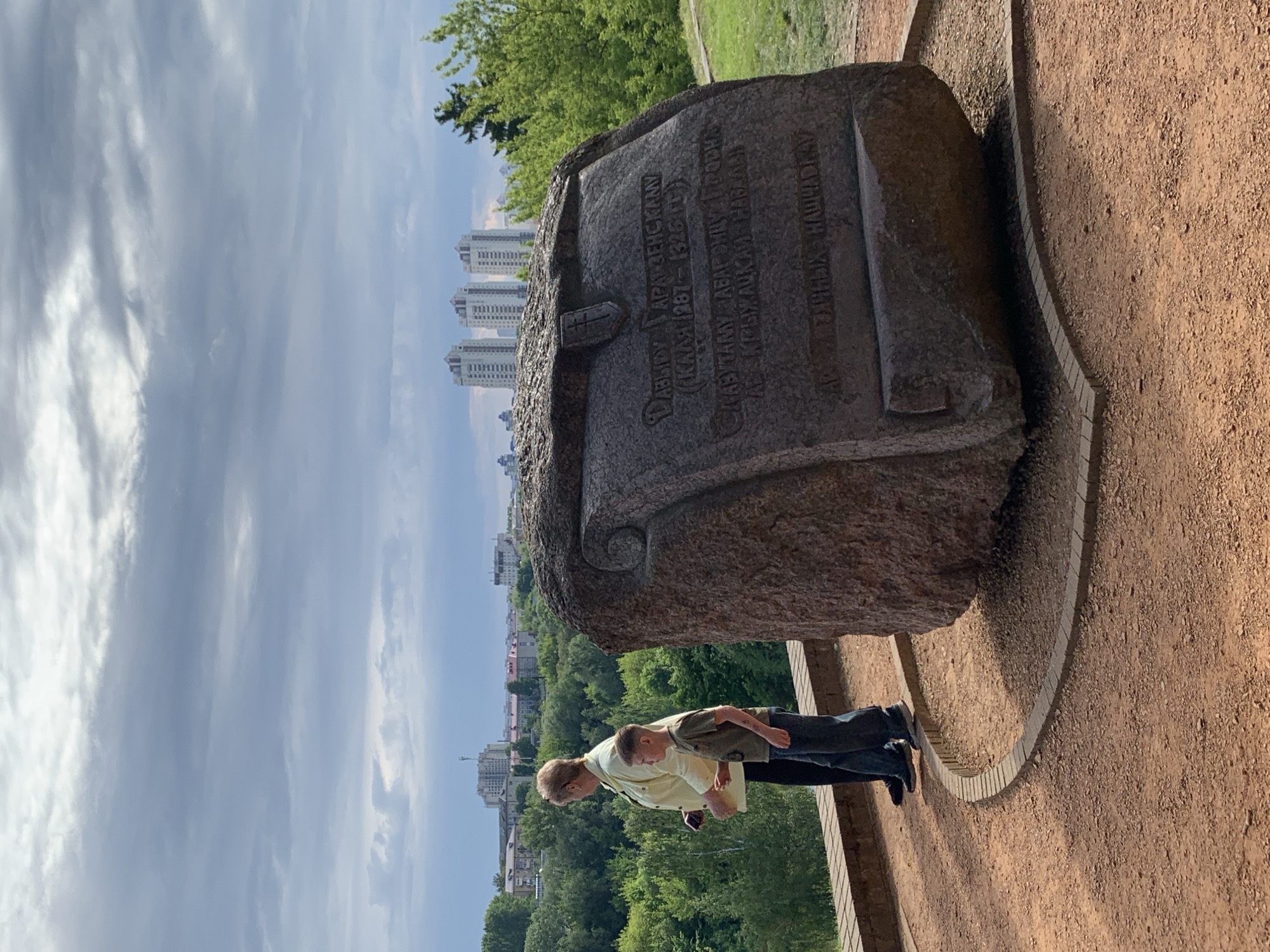 Afternoon walk through historic Hrodna captures monuments, churches, parks